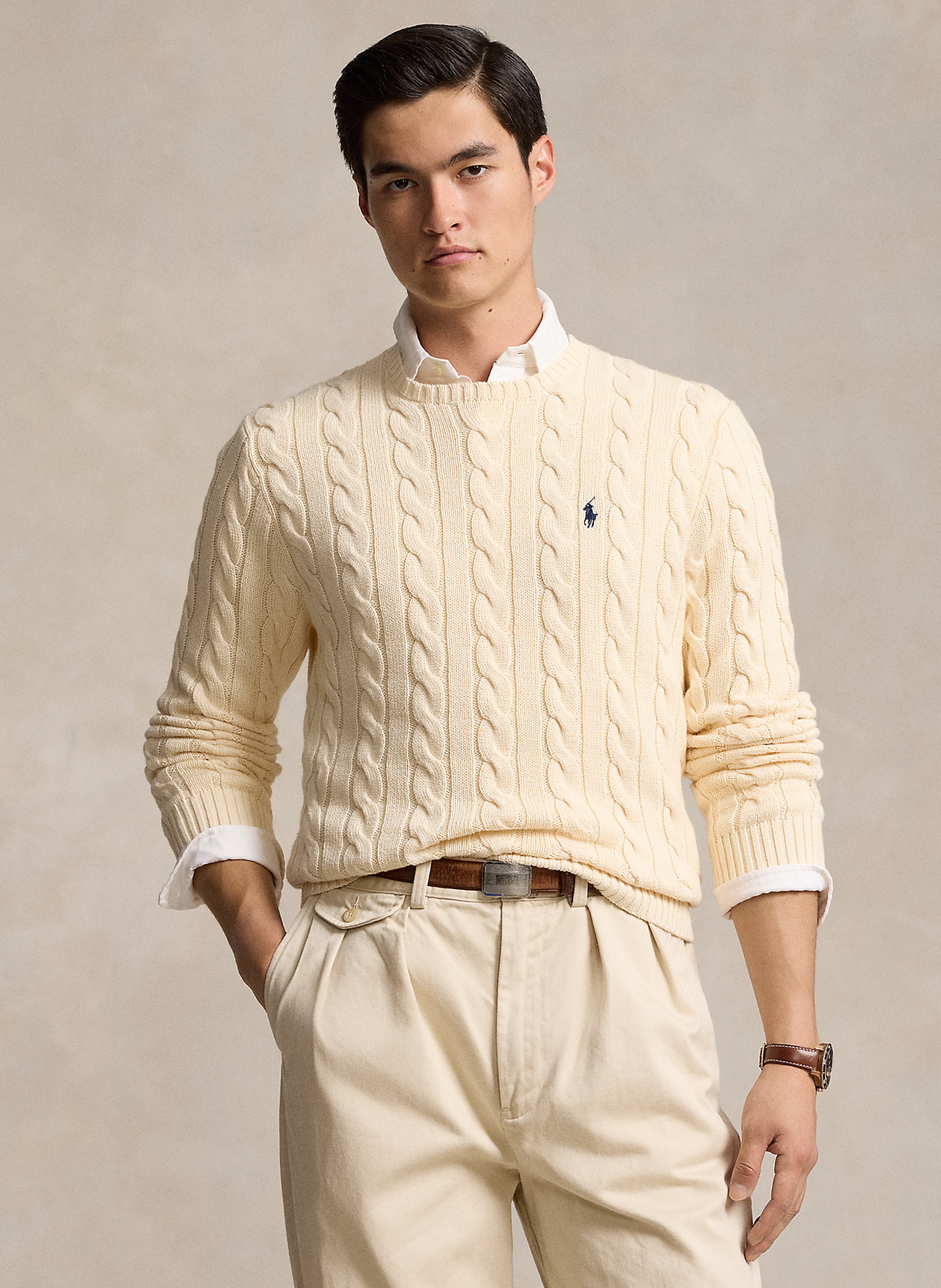 Pull col rond regular-fit en coton POLO RALPH LAUREN