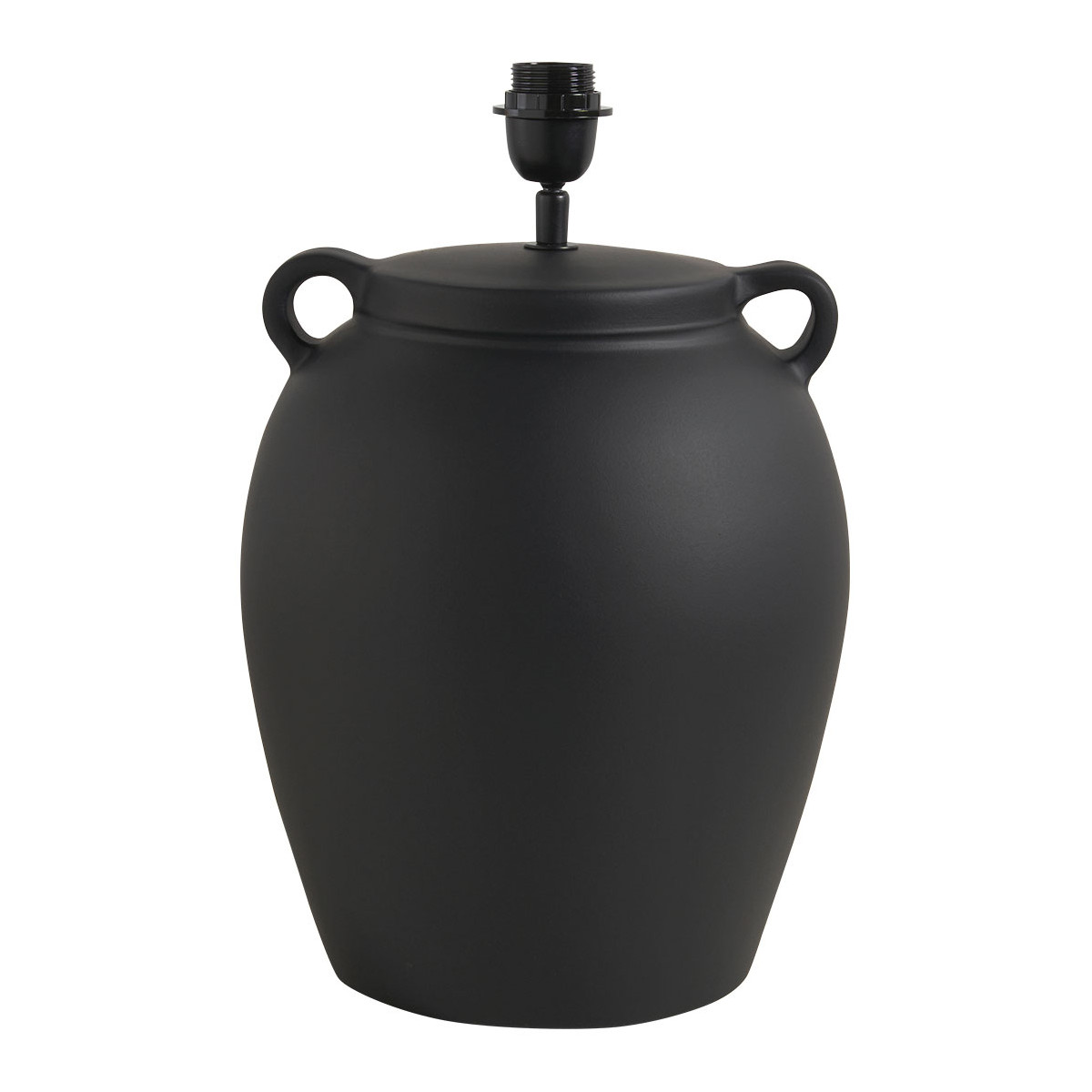 Ceramic amphora table lamp base - ø 29 x 44.5 cm - black BLANC D'IVOIRE Black