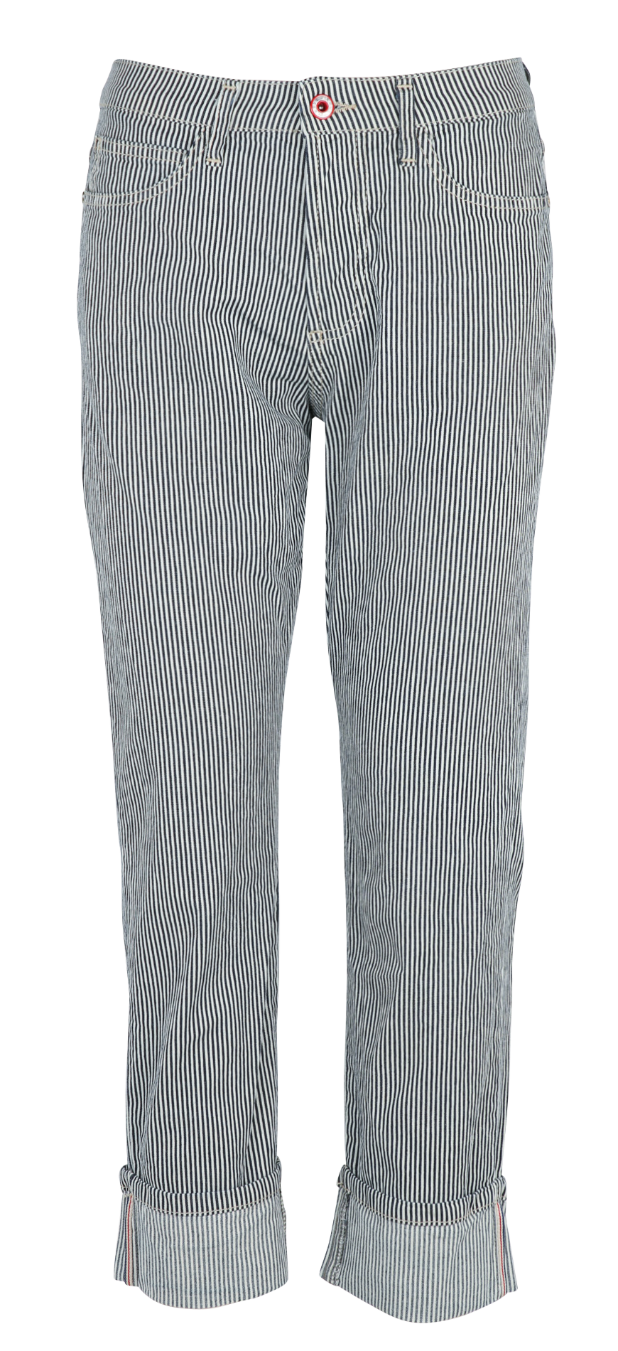 Pantalon droit à rayures PLEASE Multicolore