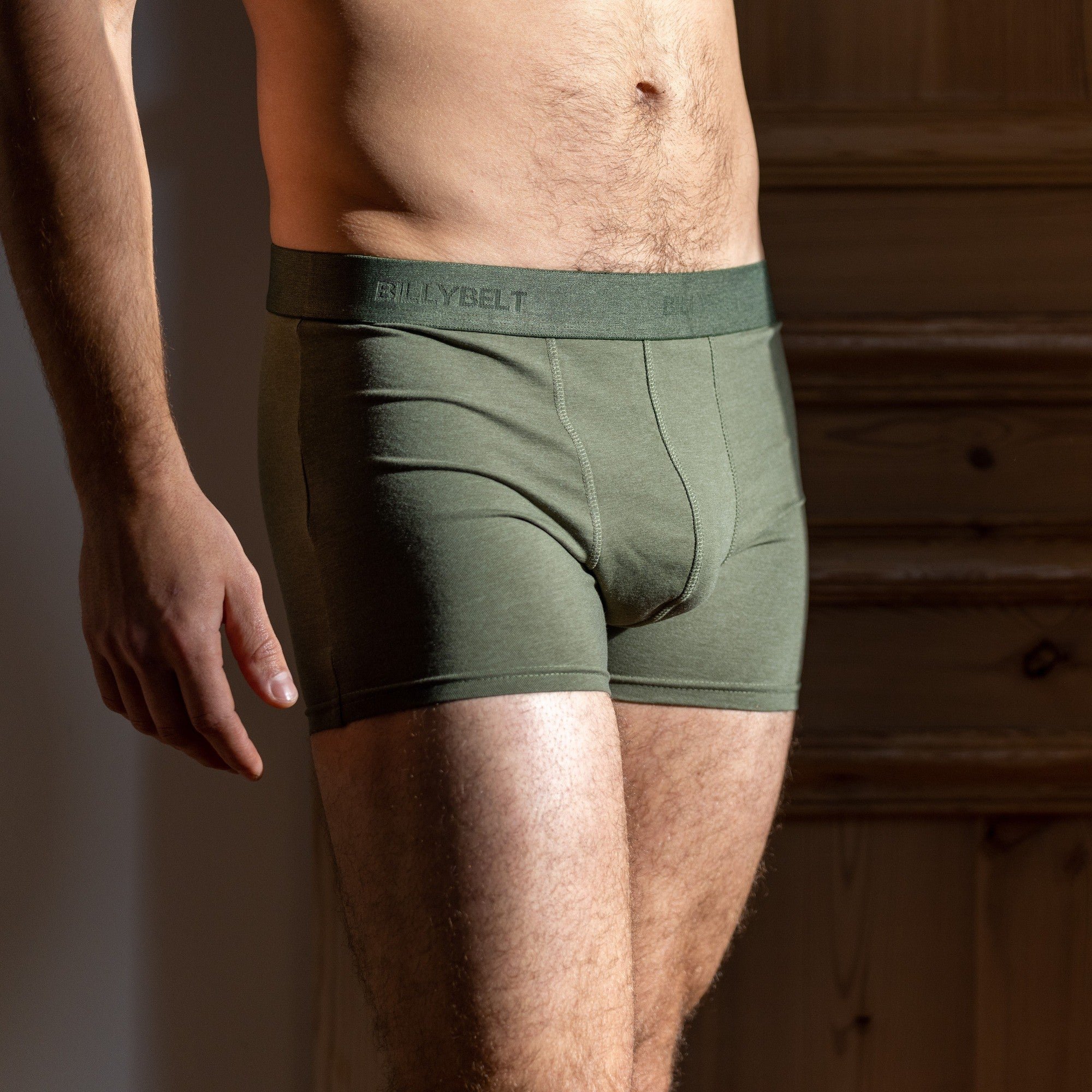 Organic cotton boxers BILLYBELT Khaki