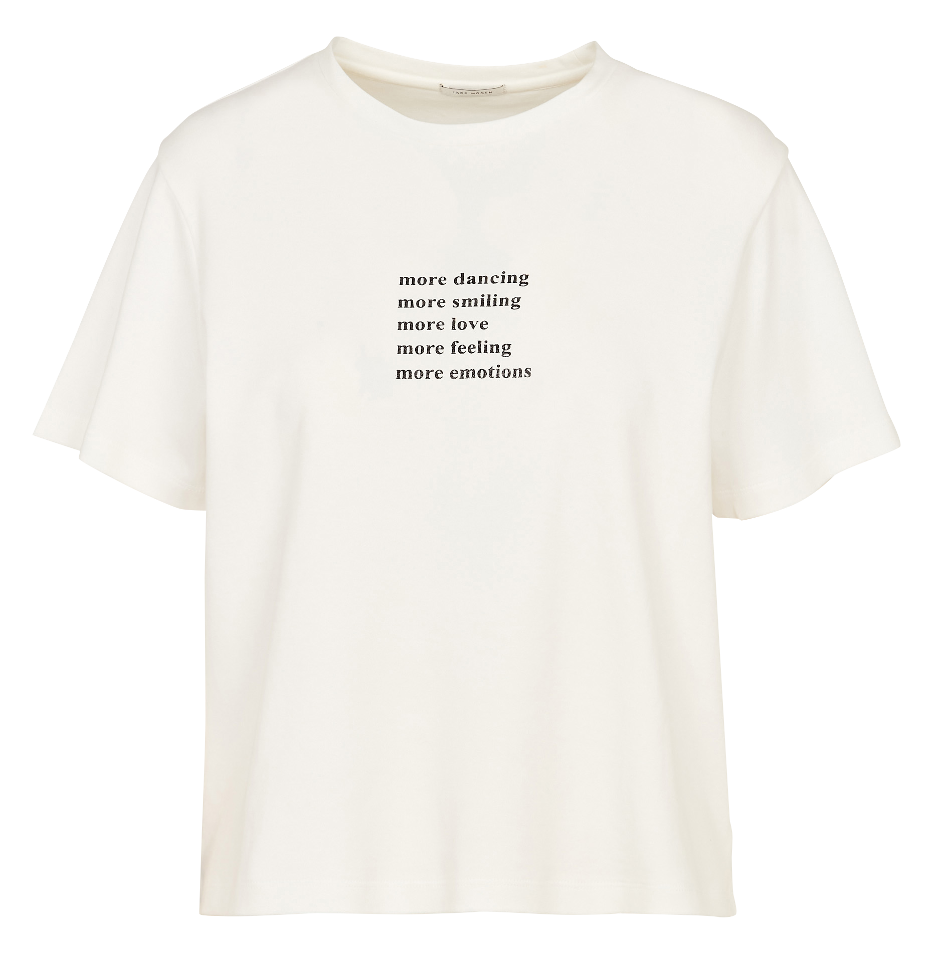 Baumwoll-Pullover mit Rundhalsausschnitt IKKS Weiss