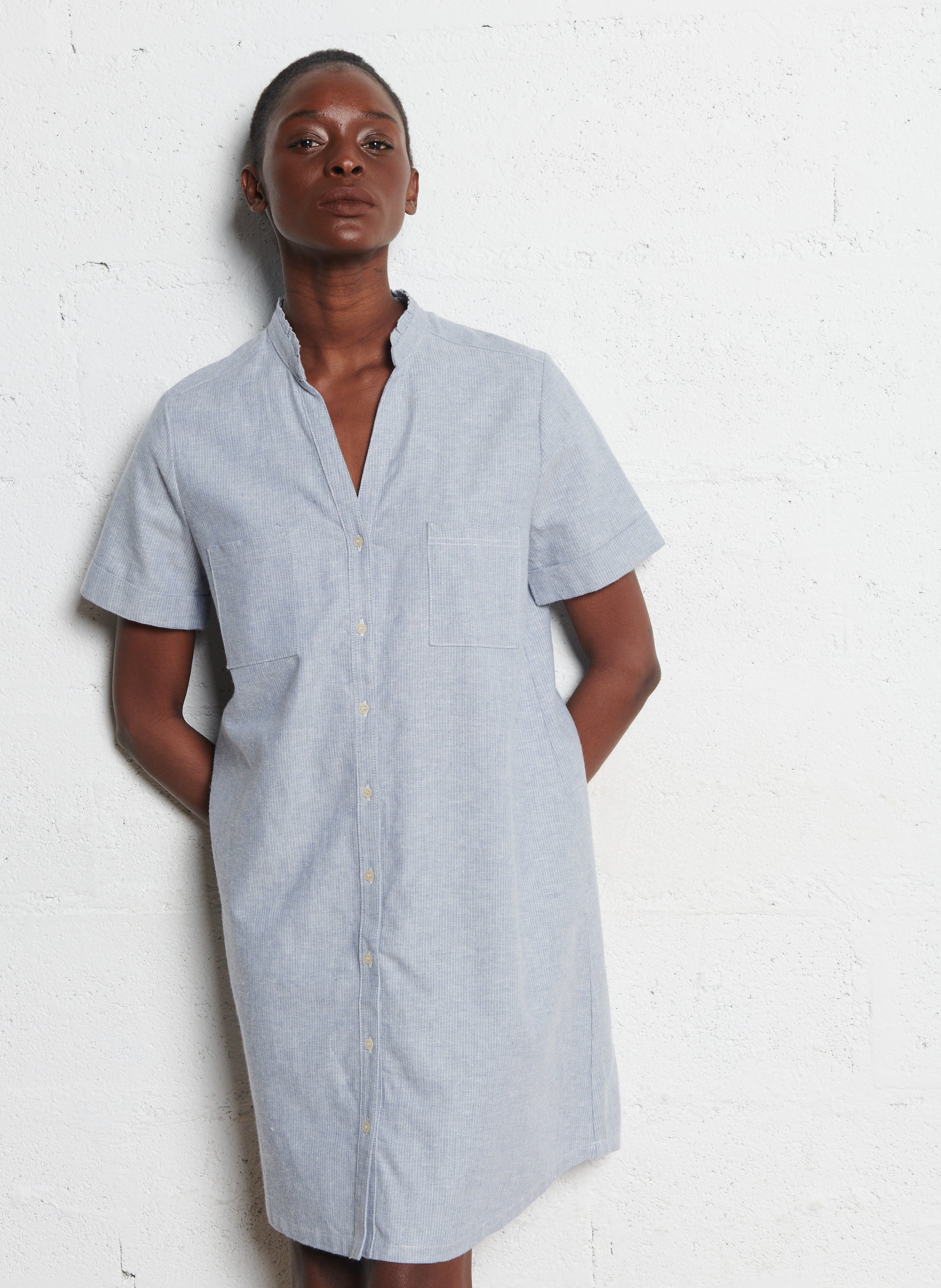 Sheer dress ONE STEP Blue