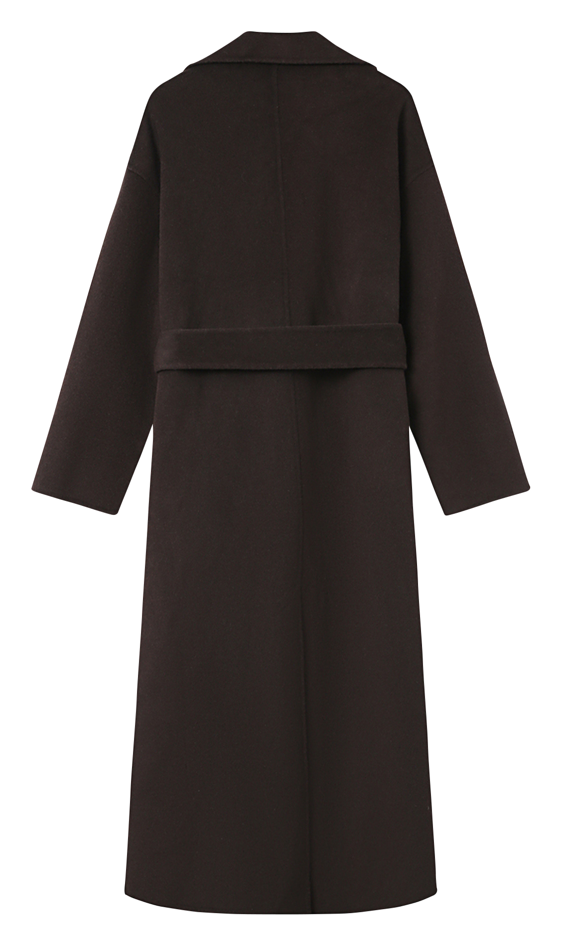 Oversized wool-blend coat with tailored collar GRACE ET MILA Brown