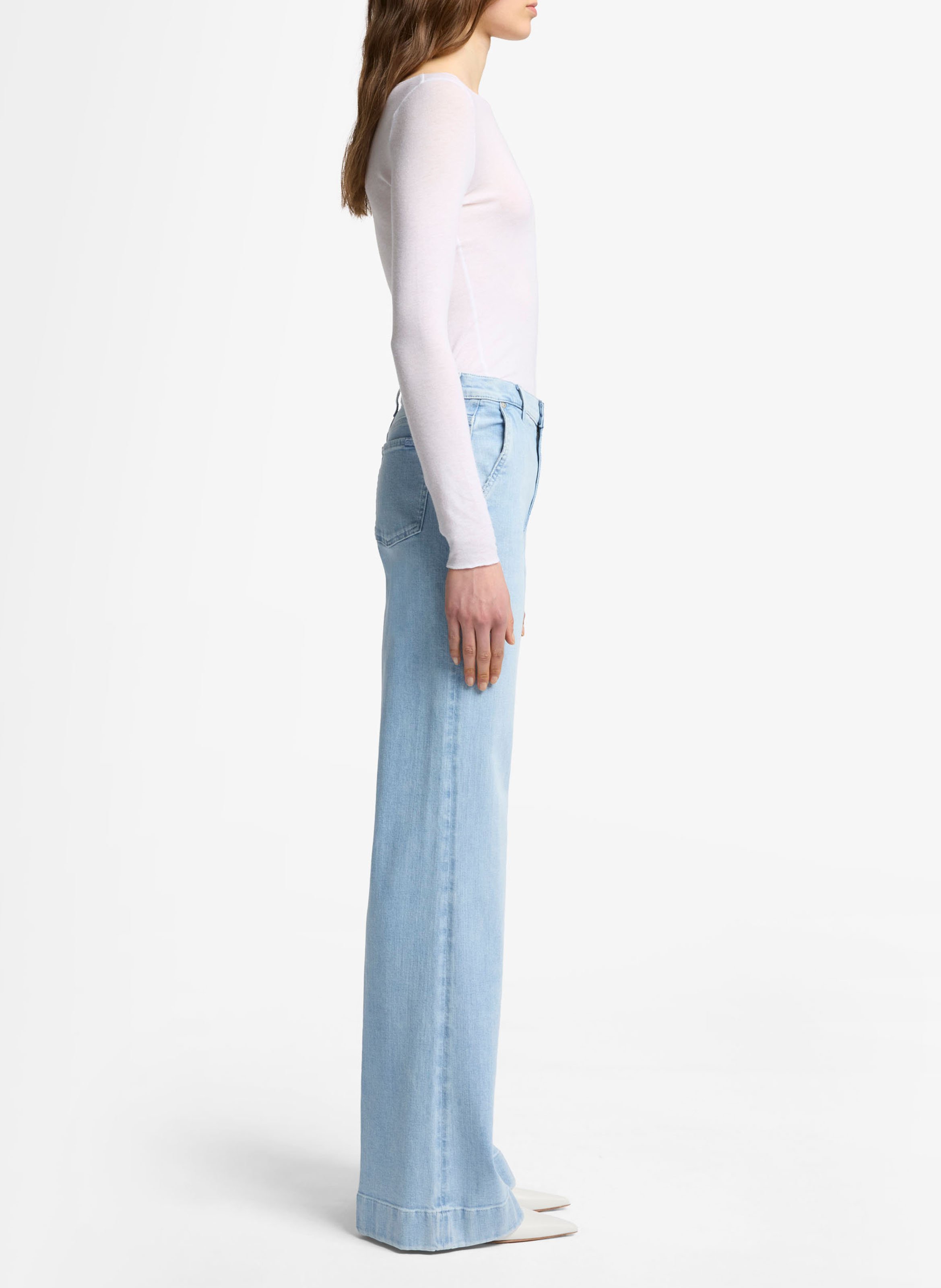 Boot-cut jeans 7 FOR ALL MANKIND Blauw