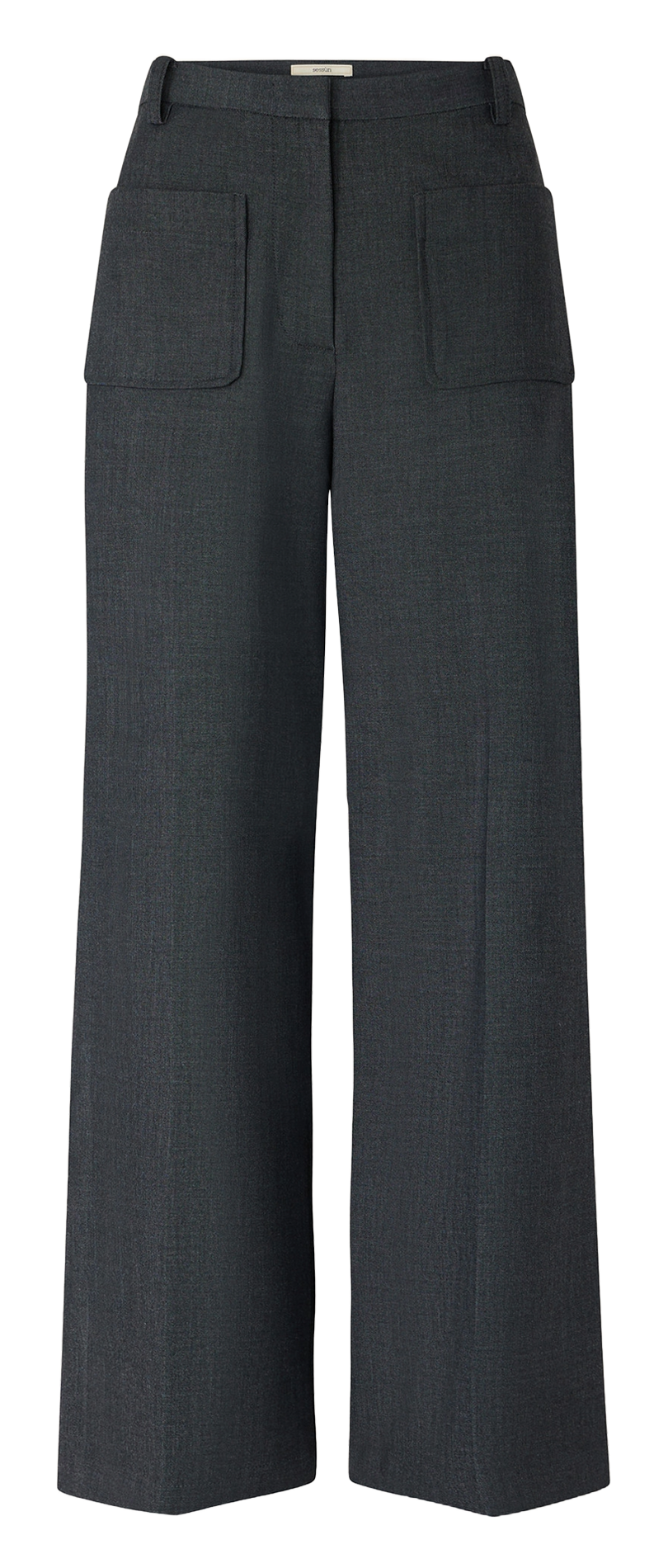 Straight 7/8 pants SESSUN Grey
