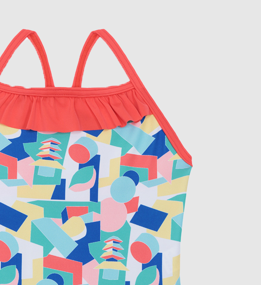 One-piece swimsuit - Caroline Derveaux GILI'S Orange