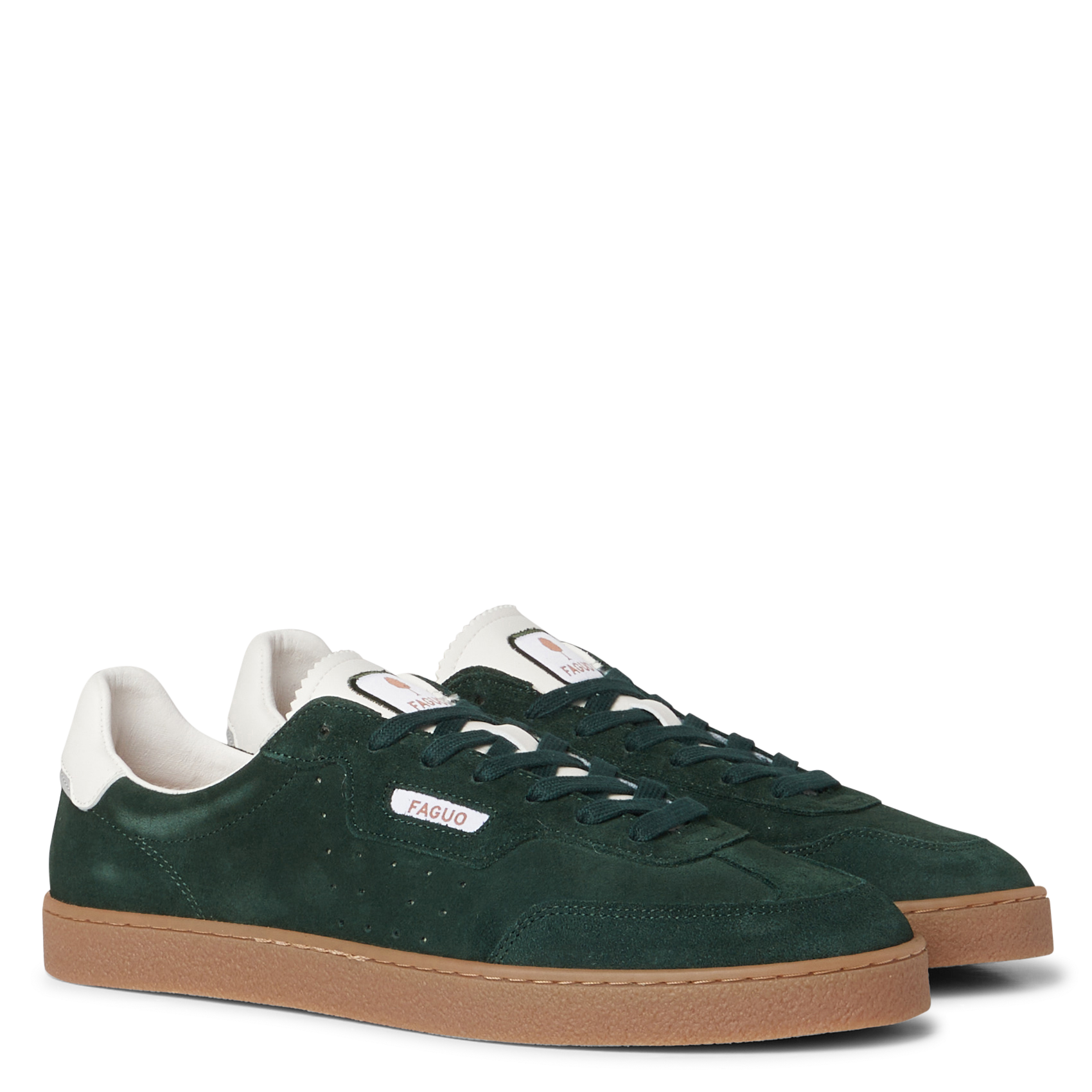 Wildleder-Sneaker FAGUO Grun