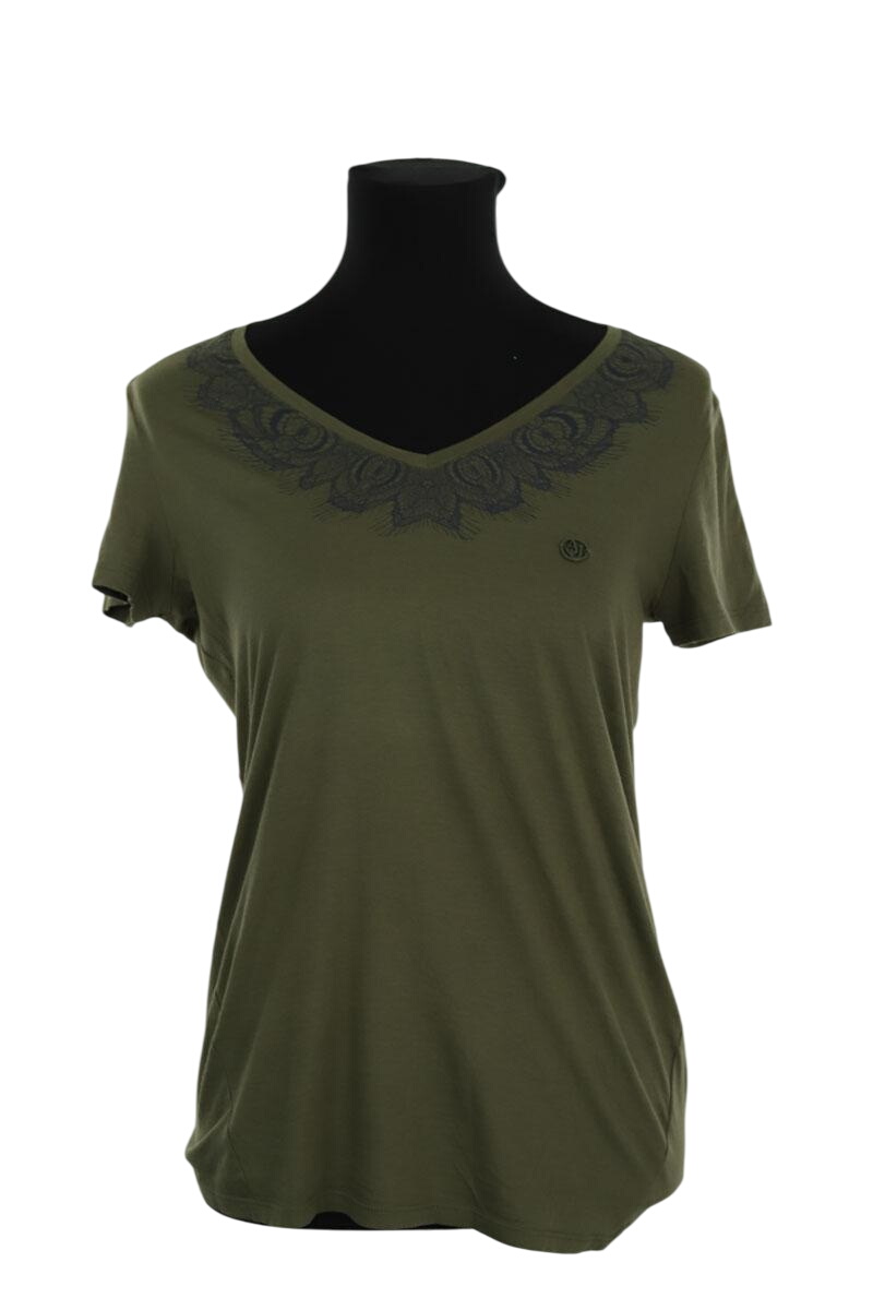 Cotton T-shirt ARMANI - SECONDE MAIN Khaki