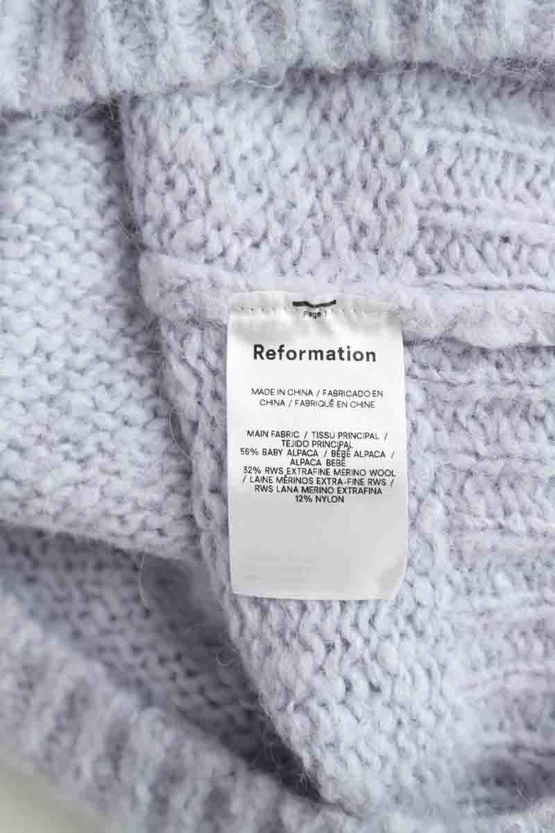 Fine-knit sweater REFORMATION - Seconde Main Grey