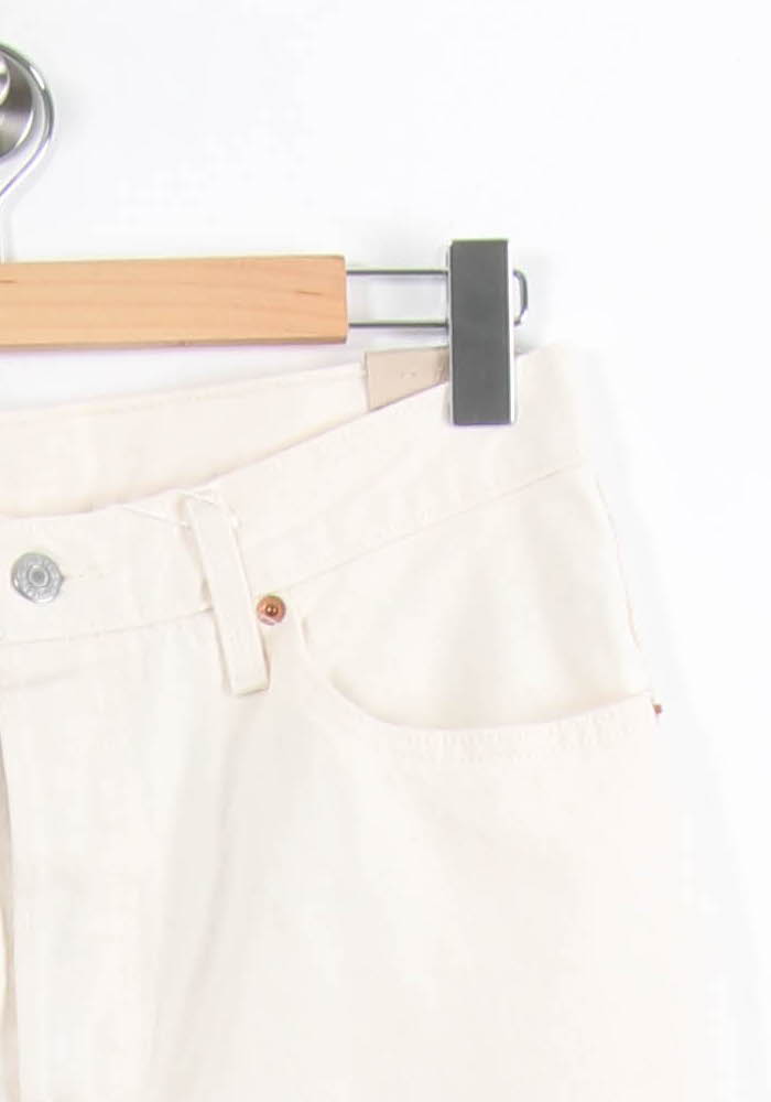 Cropped slim jeans with studs LEVI'S - Seconde main White