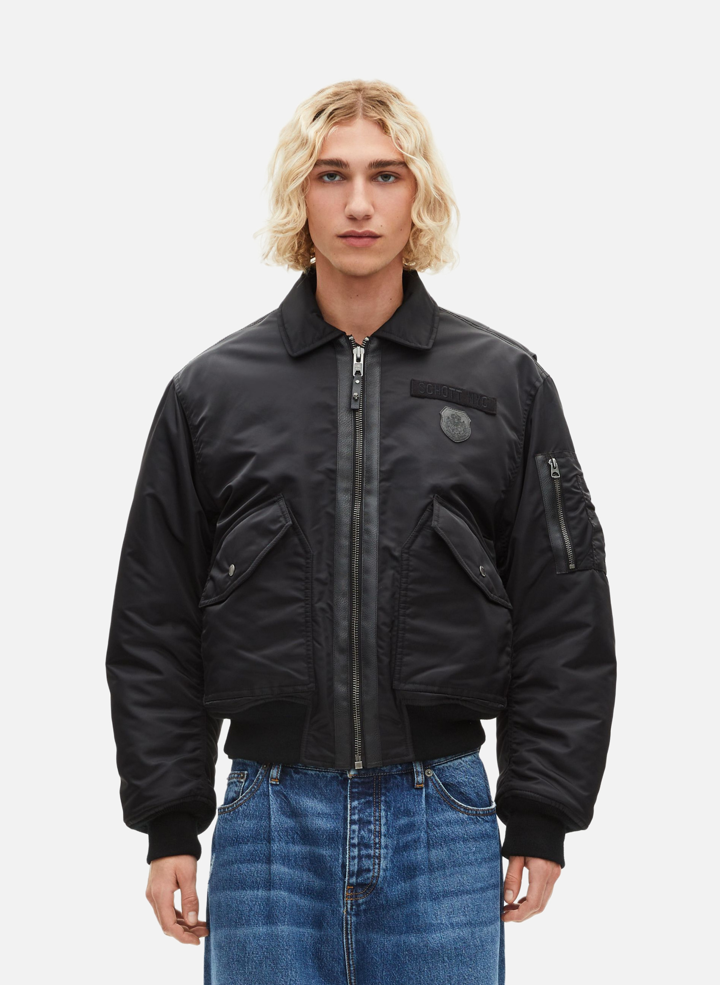 Aviator blouson jacket THE KOOPLES Black