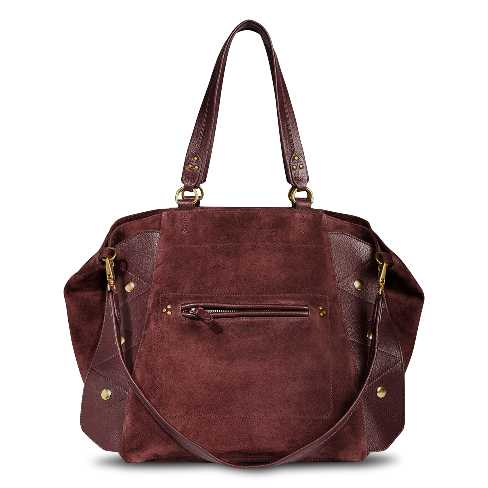 Shopper van suède-achtig leer met schouderriem JEROME DREYFUSS