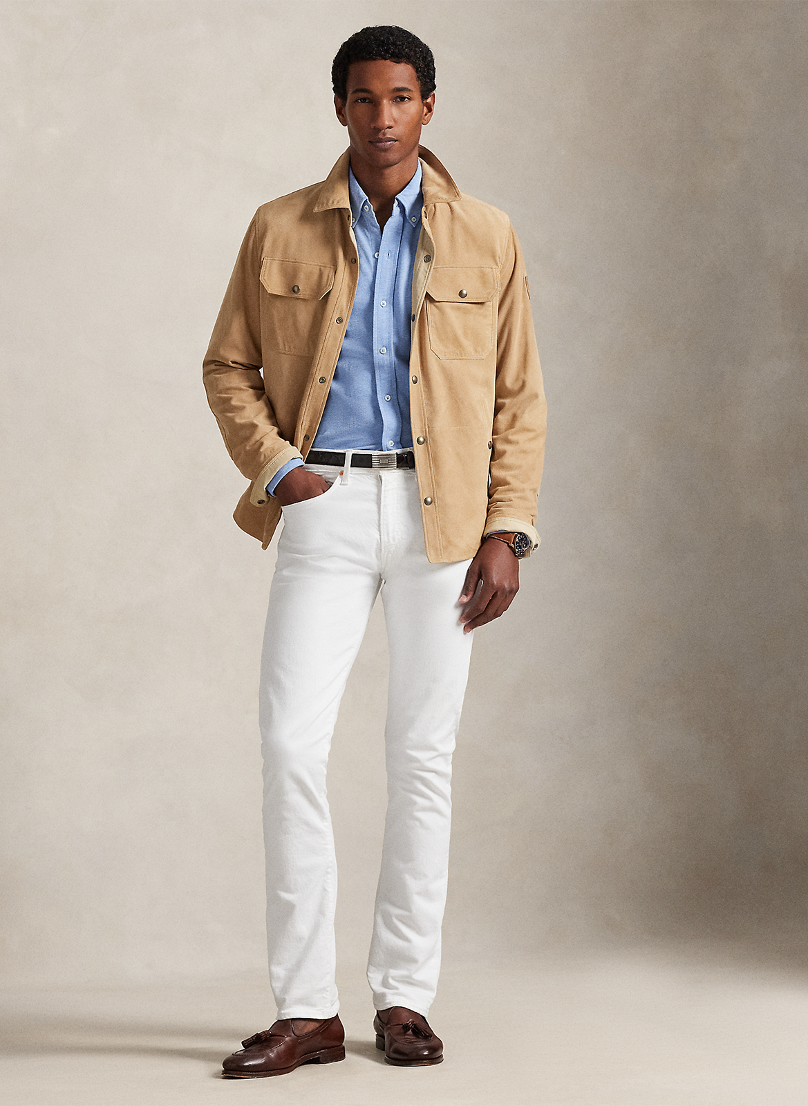 Fitted knit shirt POLO RALPH LAUREN Blue