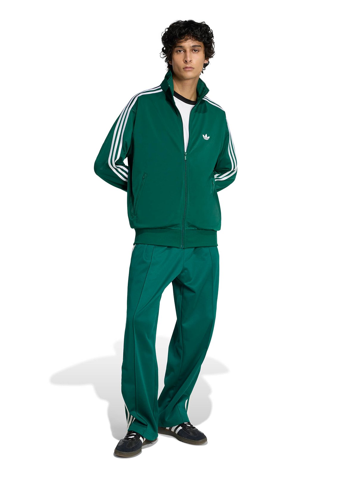Sweat droit col montant  ADIDAS Vert
