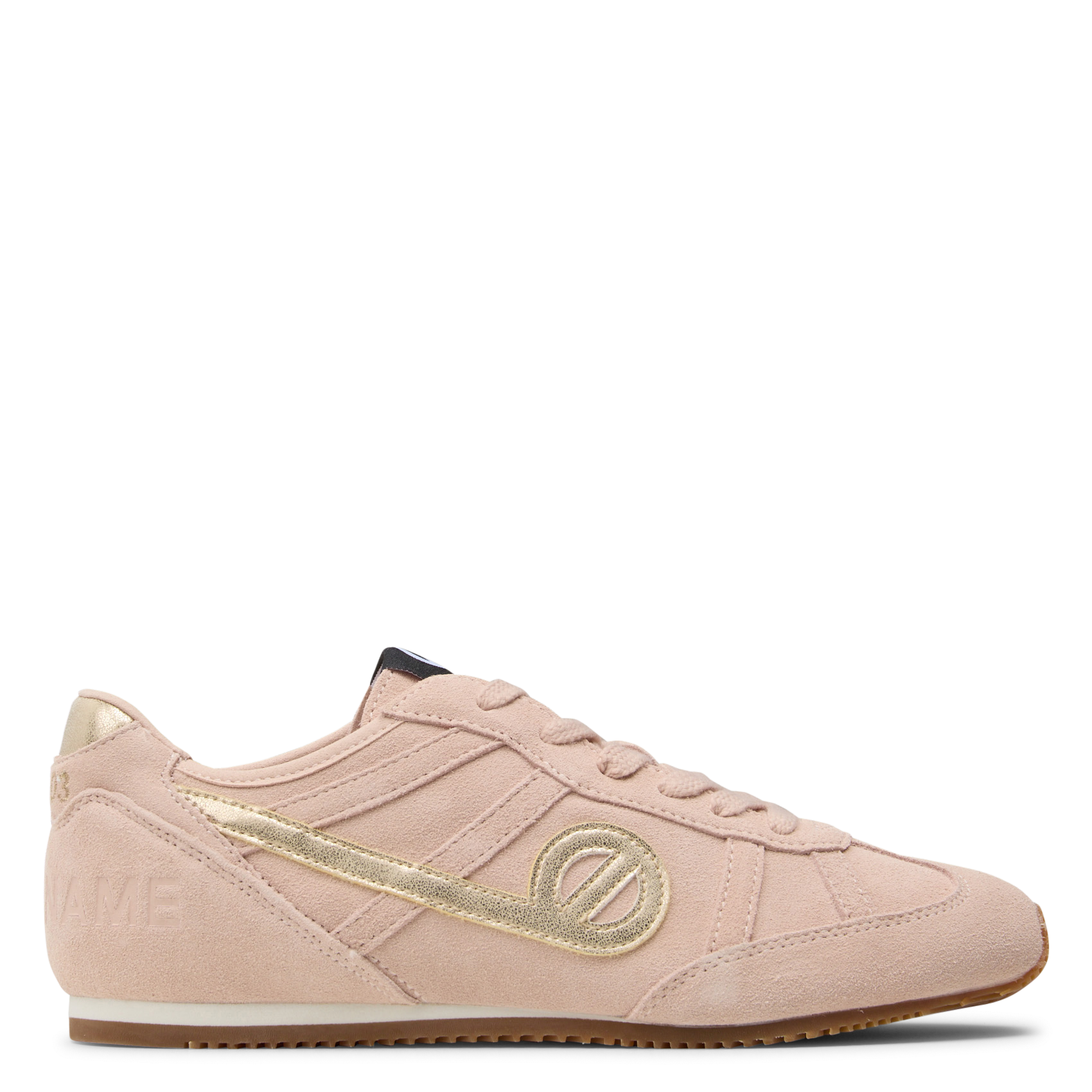 Baskets basses en cuir NO NAME Rose