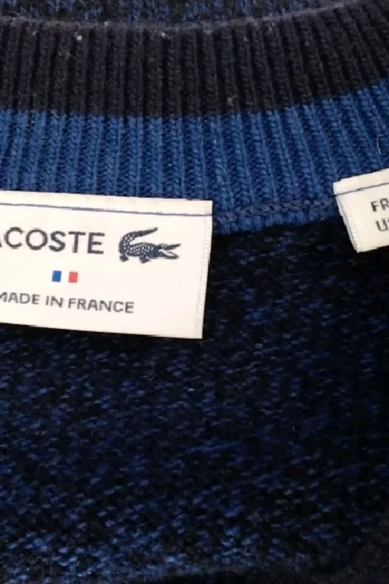 Cardigan LACOSTE - SECONDE MAIN Blue