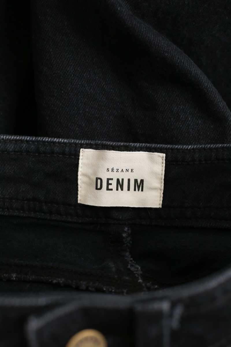 Straight cotton-blend pants SEZANE - Seconde main Black