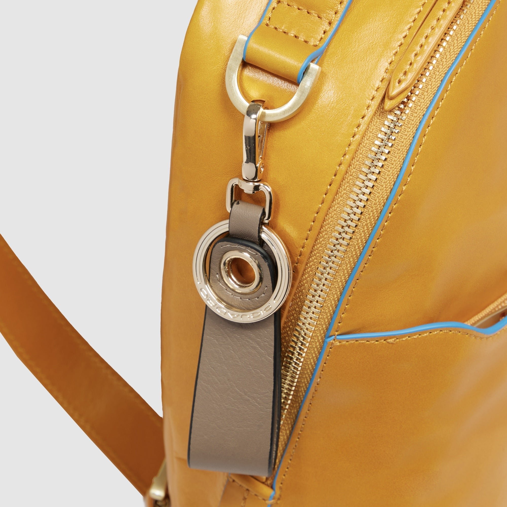 Leather backpack Yellow