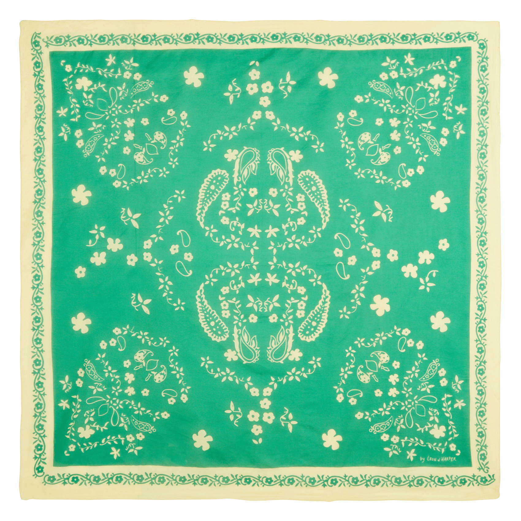 Organic cotton floaty scarf LEON & HARPER