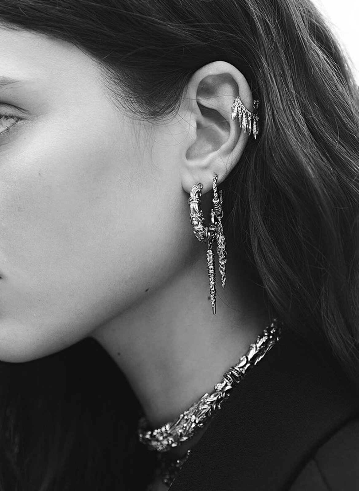 Boucle d'oreille BA&SH Argent