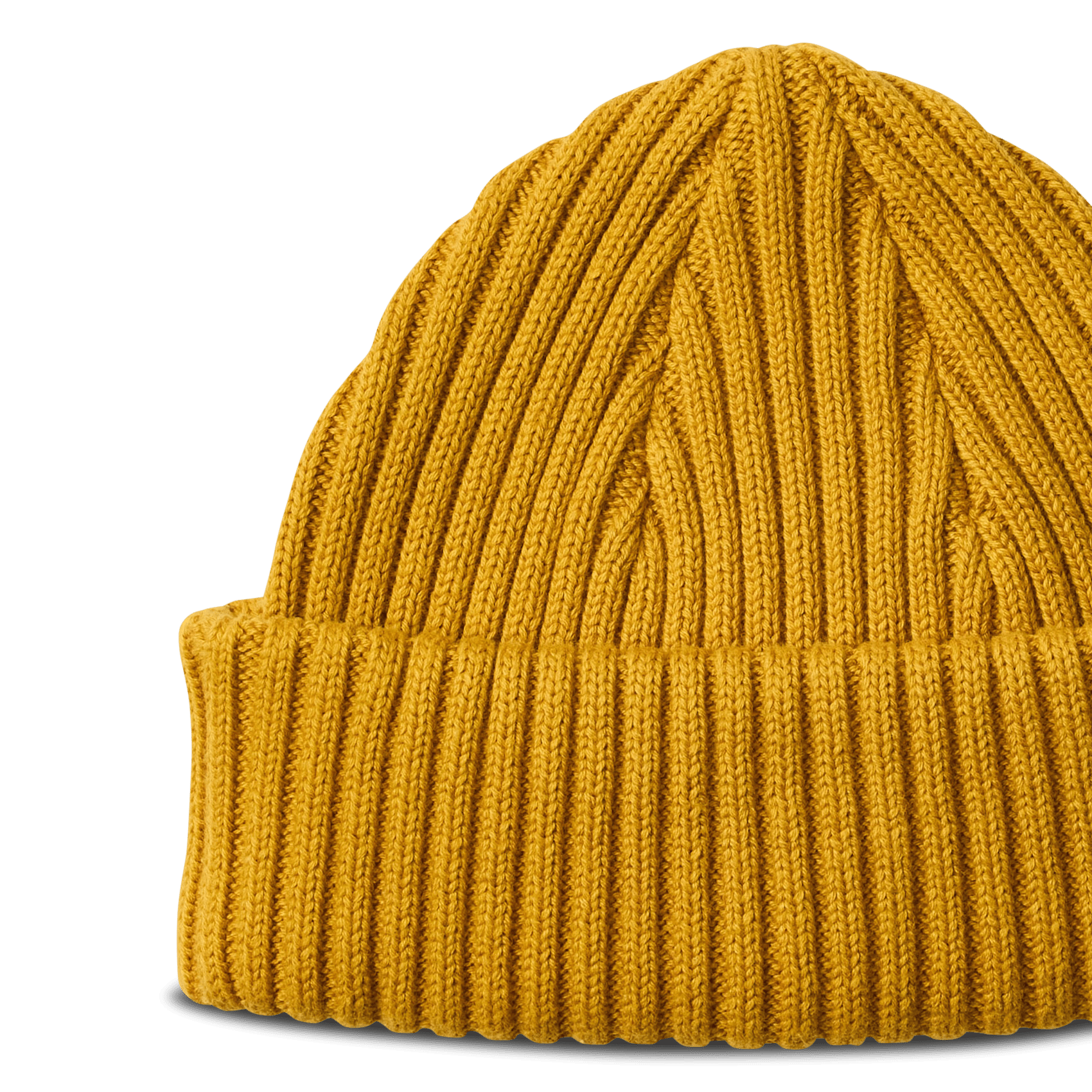 Bonnet en coton bio SELECTED Jaune