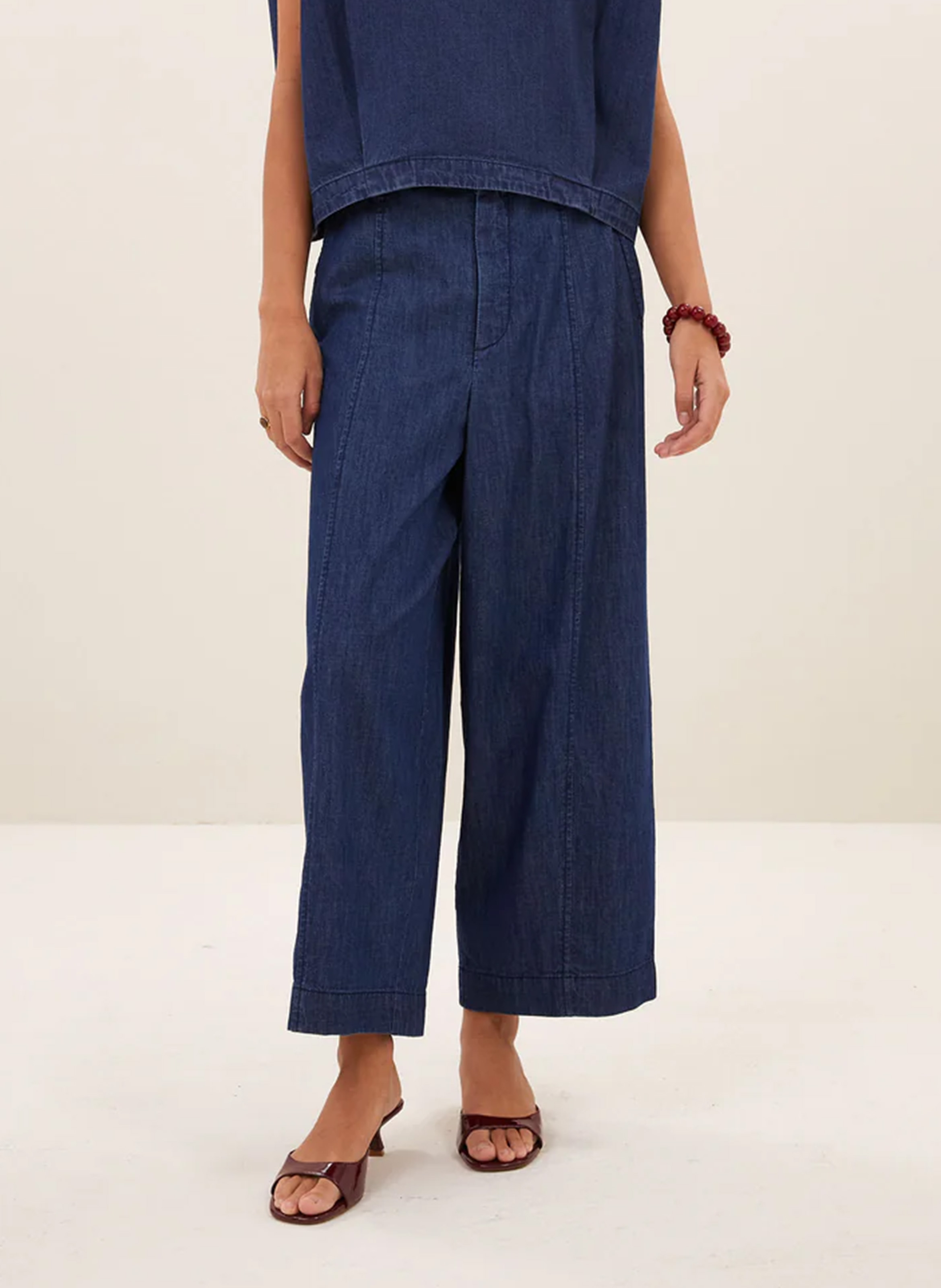 Weite Jeans aus Baumwolle BY BAR Blau