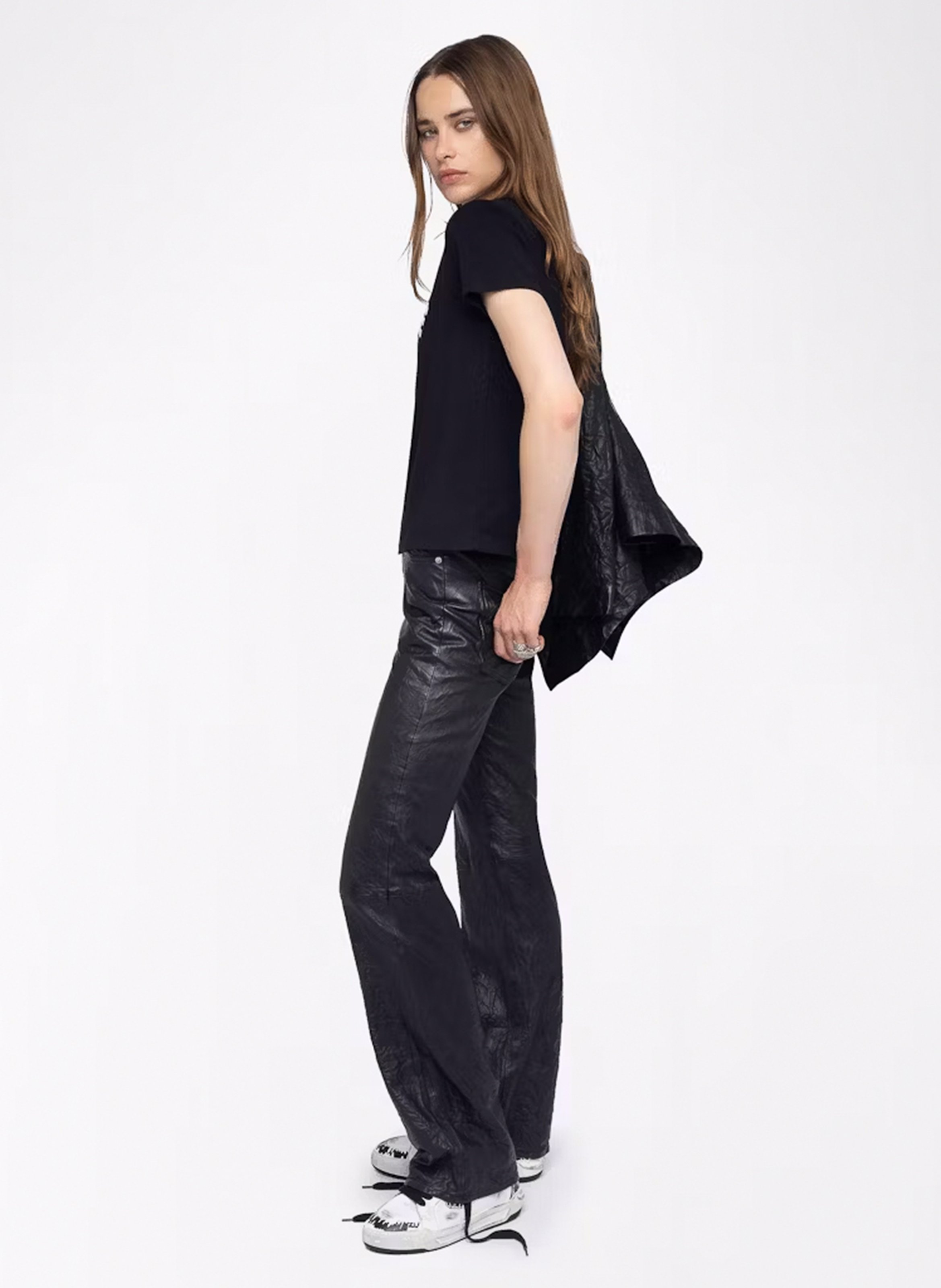 Tee-shirt manches courtes brodé ZADIG&VOLTAIRE Noir