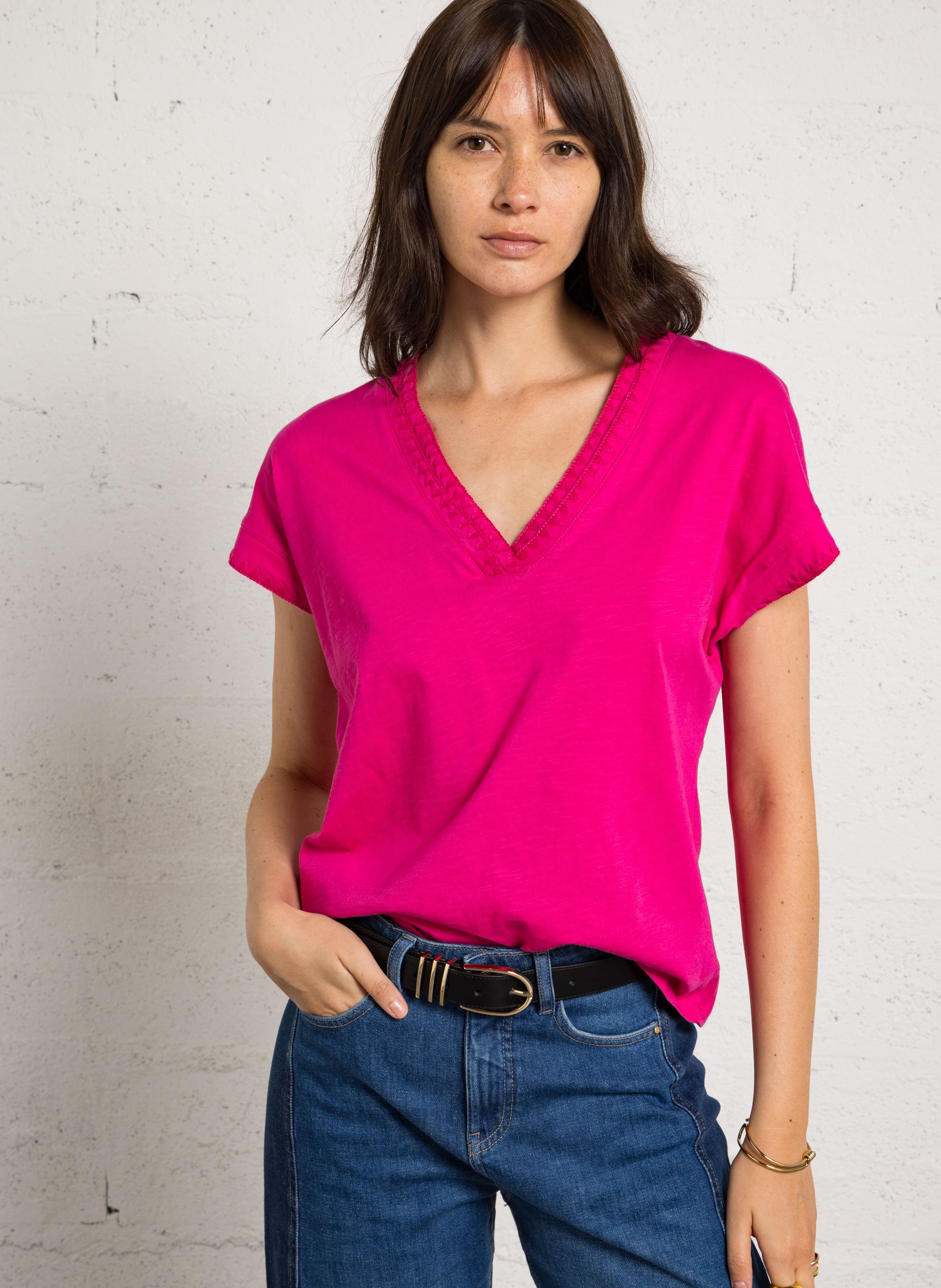 Tee-shirt droit en coton MAISON 123