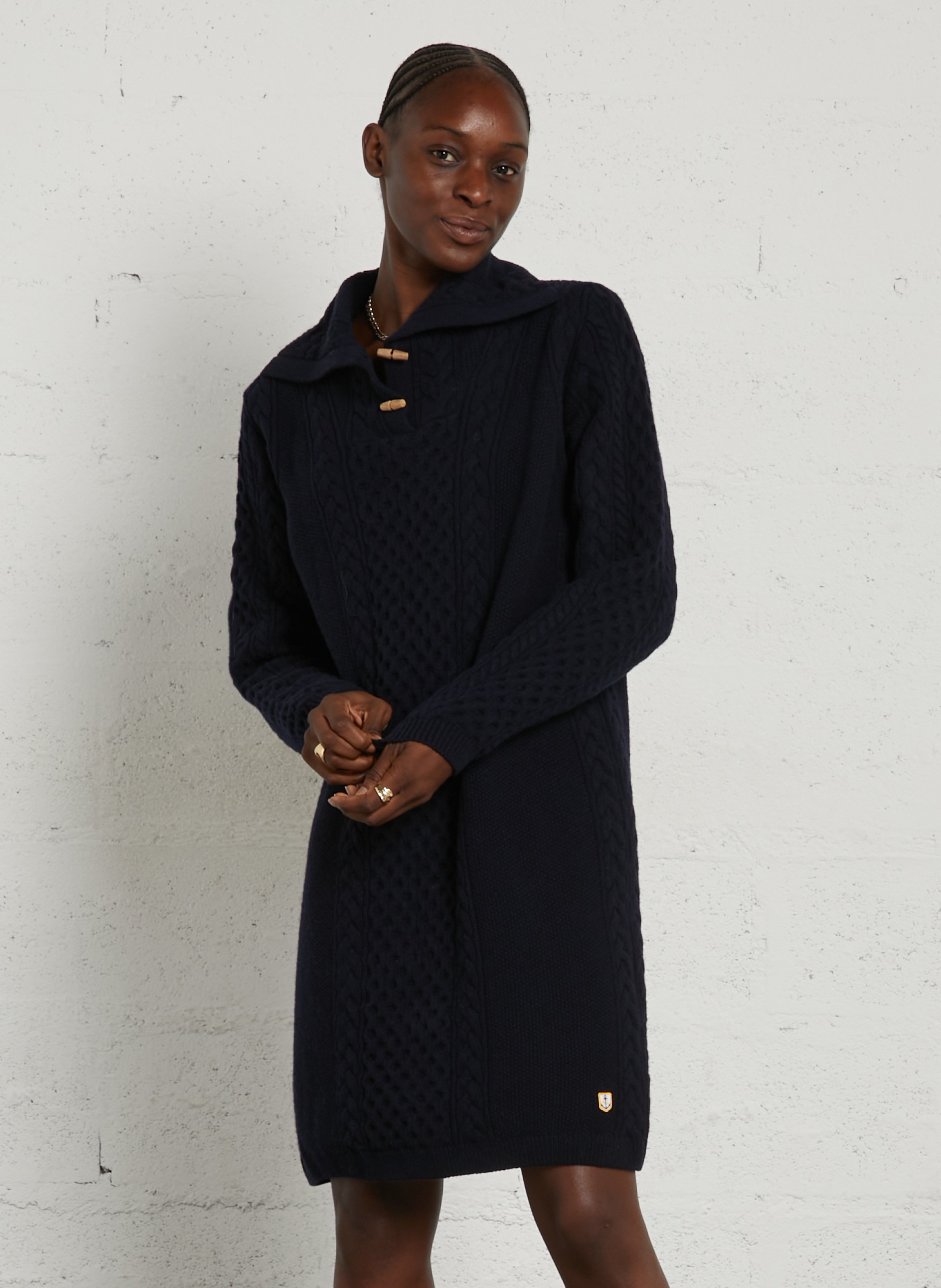 Midi-Strickkleid in weiter Passform ARMOR LUX Blau