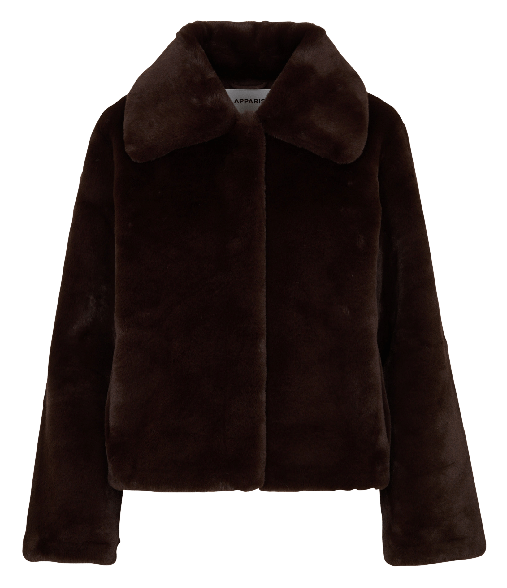 Short faux fur-effect jacket APPARIS Brown