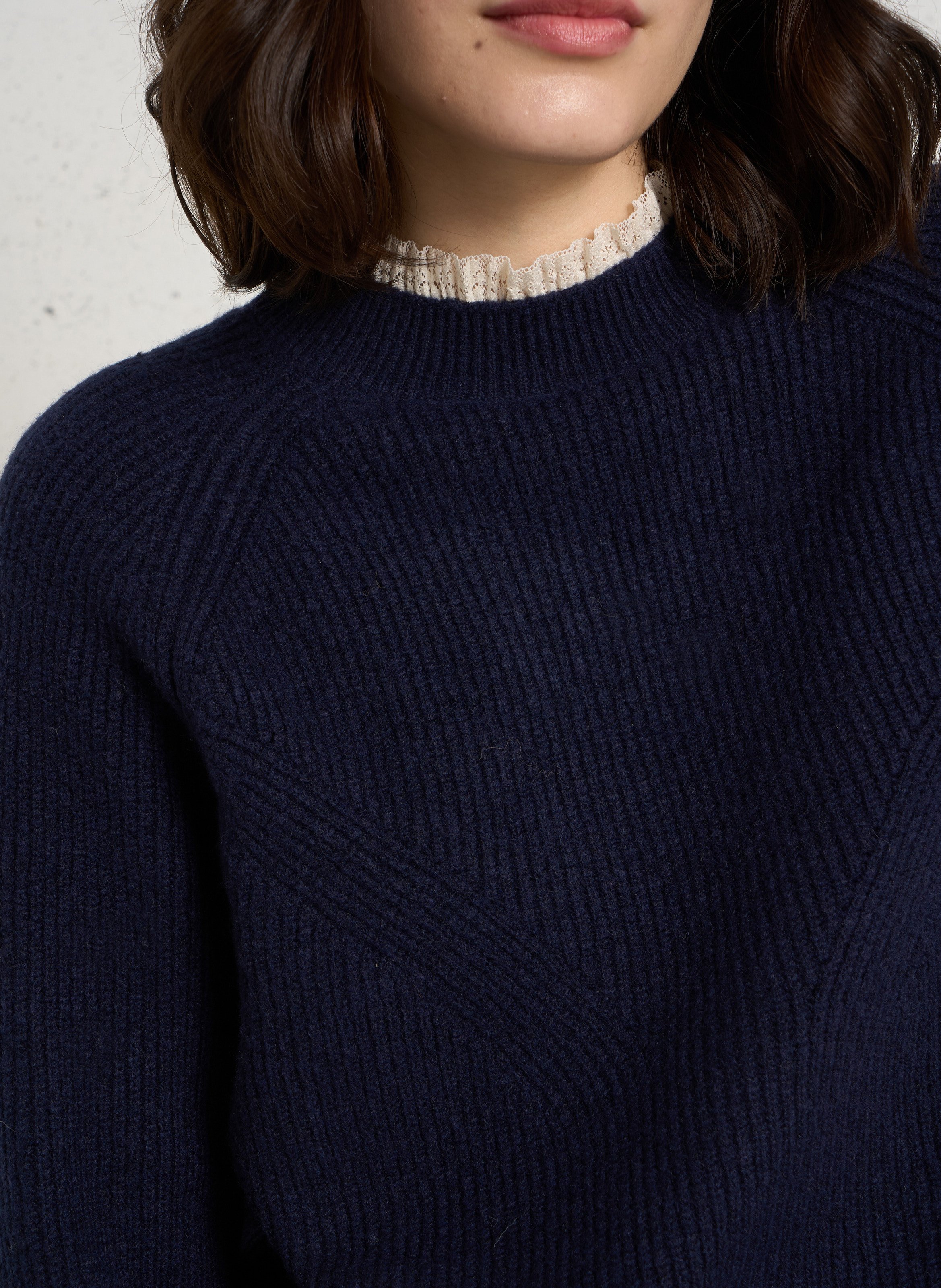 Pull col rond LA PETITE ETOILE Bleu