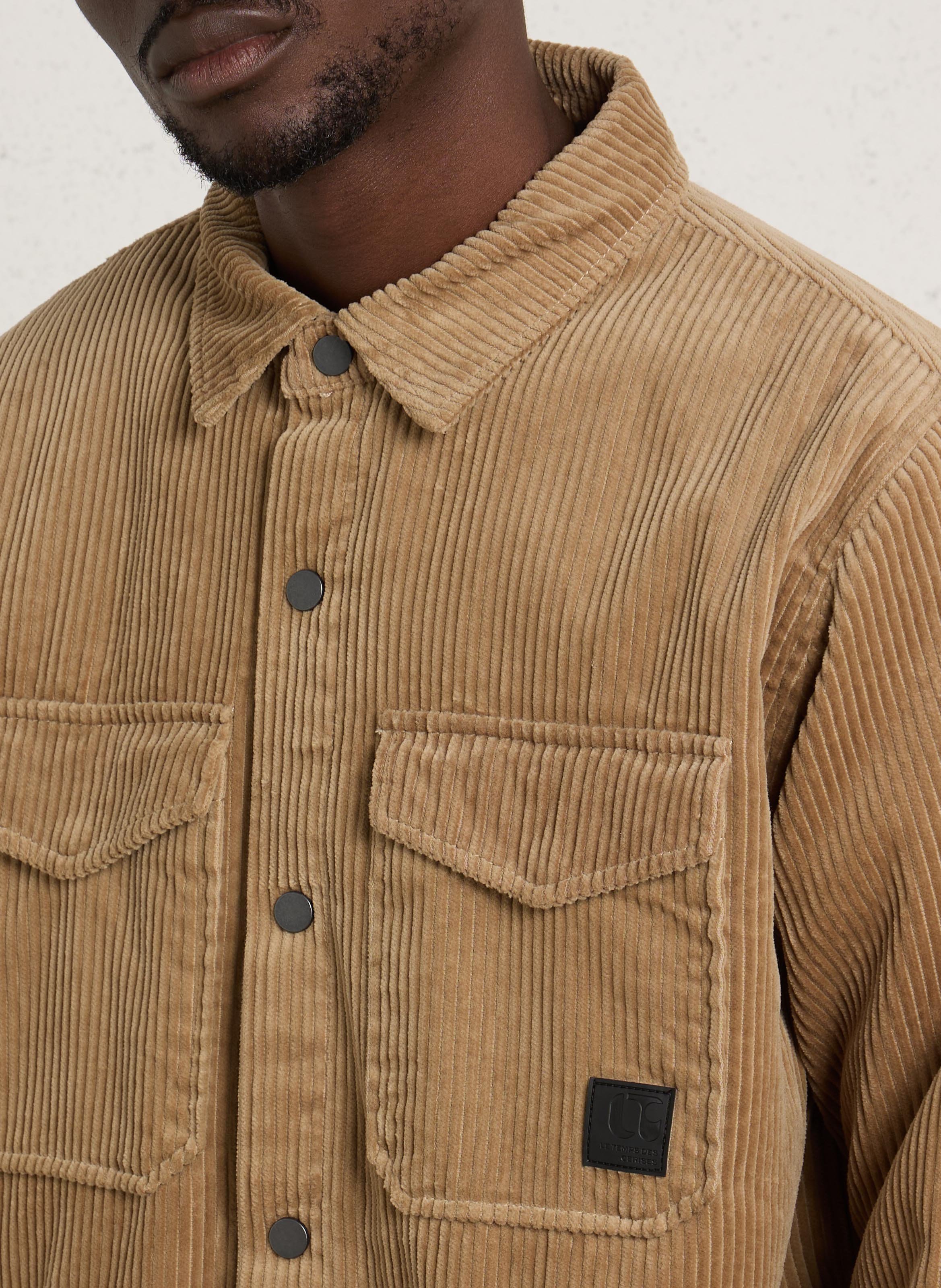 Overshirt mit Druckknöpfen LE TEMPS DES CERISES Weiss