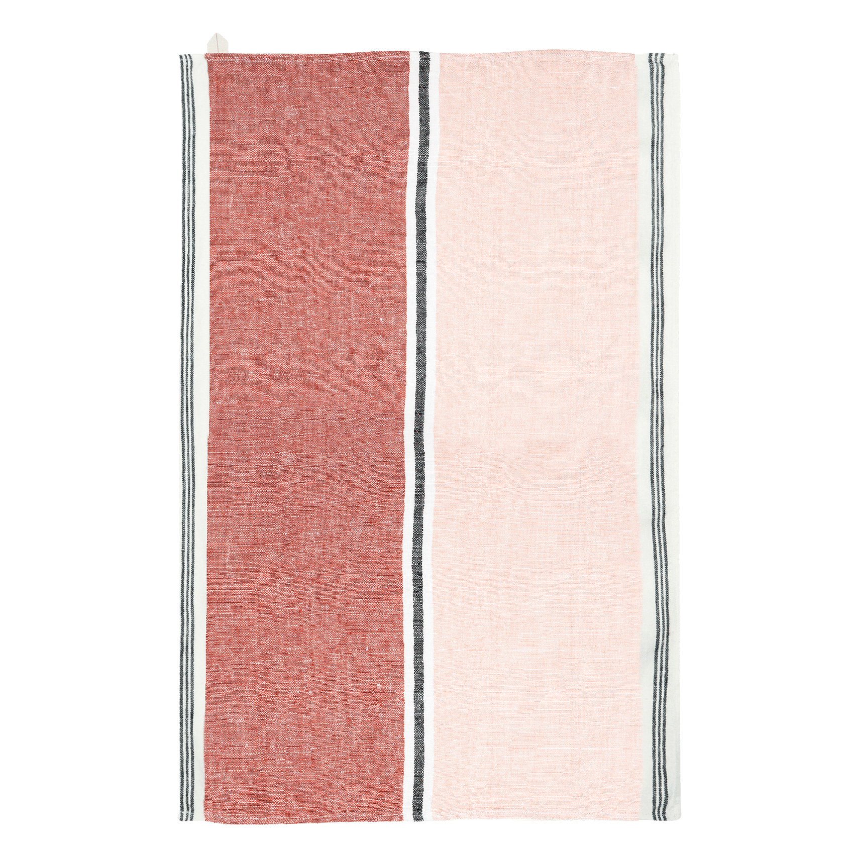 Striped linen tea towel PinkHARMONY HAOMY