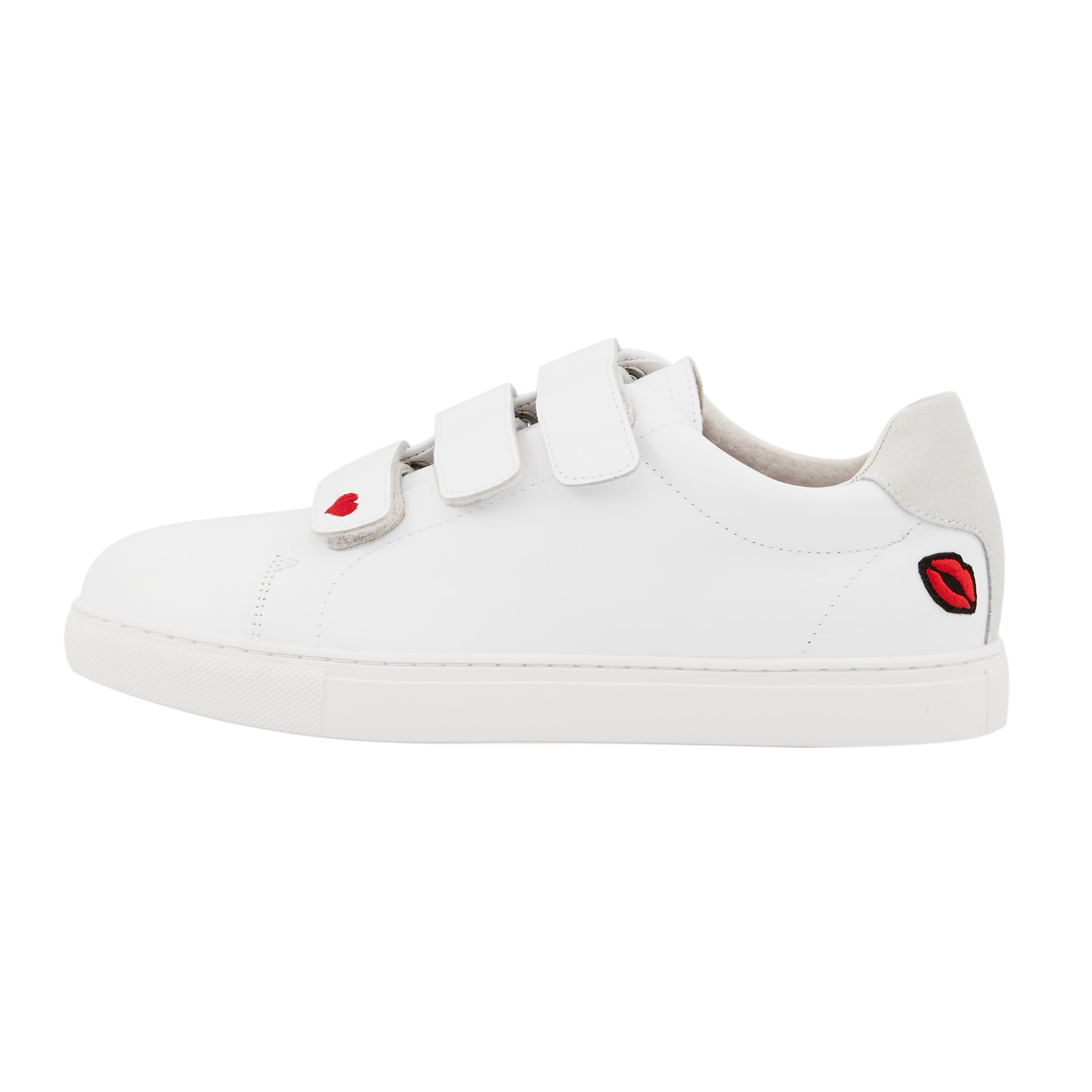 Leather sneakers BONS BAISERS PARIS White