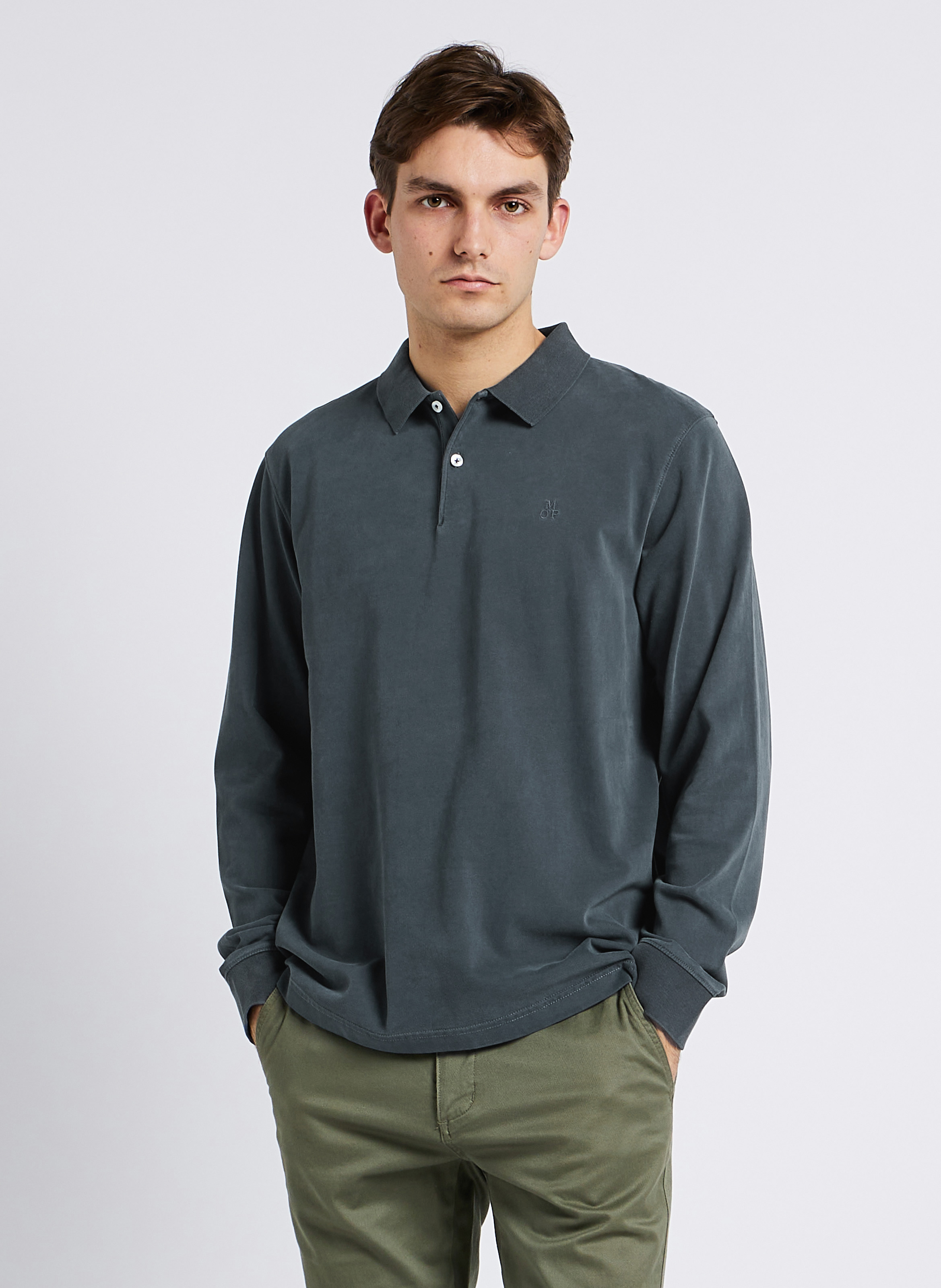 Polo regular-fit en coton bio  MARC O'POLO Bleu