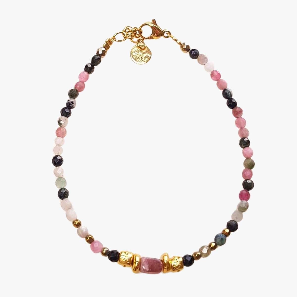 Tourmaline bracelet GINANDGER Multicolored