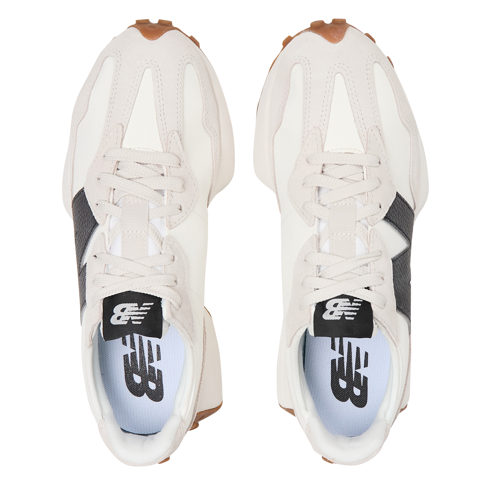 Low-top sneakers in two-tone material 327 NEW BALANCE White