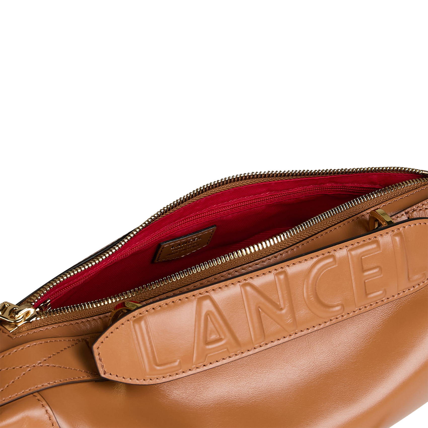 Sac bandoulière en cuir LANCEL Beige