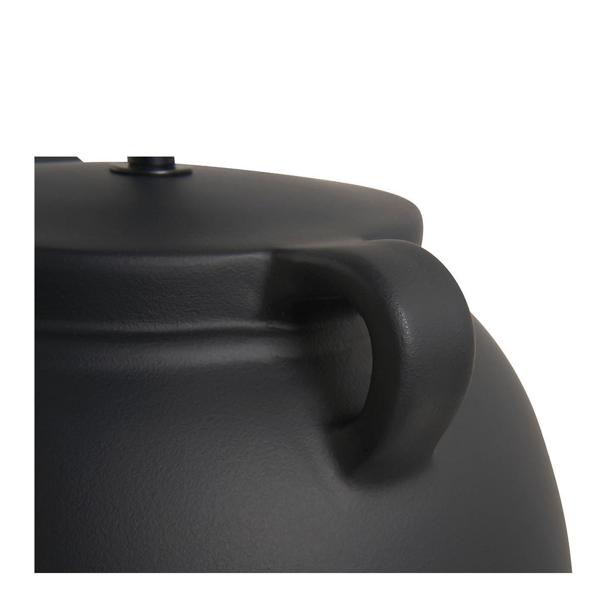Ceramic amphora table lamp base - ø 29 x 44.5 cm - black BLANC D'IVOIRE Black