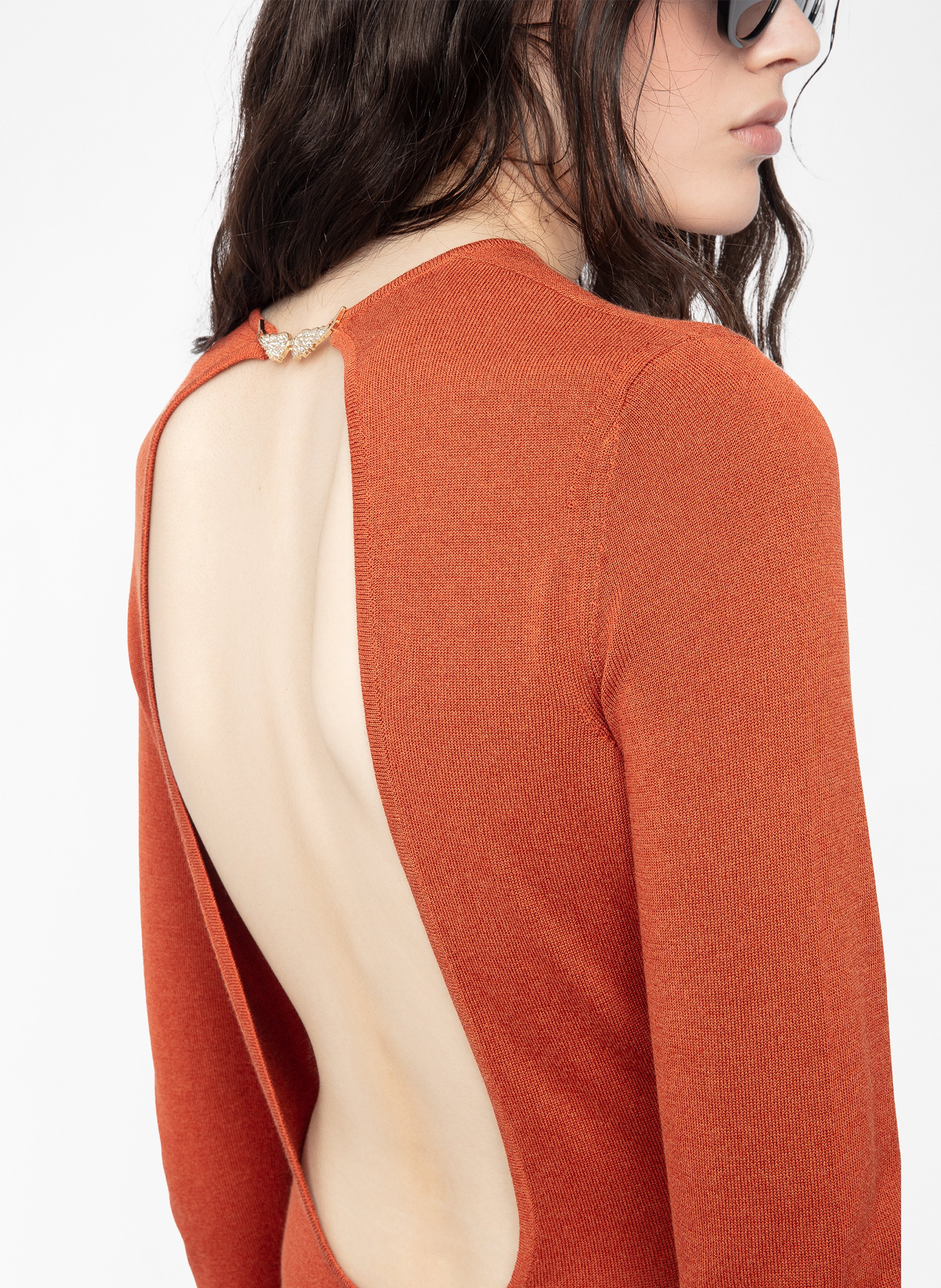 Robe longue col rond  ZADIG&VOLTAIRE Marron