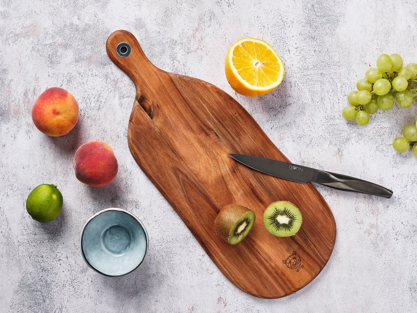 Acacia wood cutting board Freja - 48 x 19cm BJORN Brown