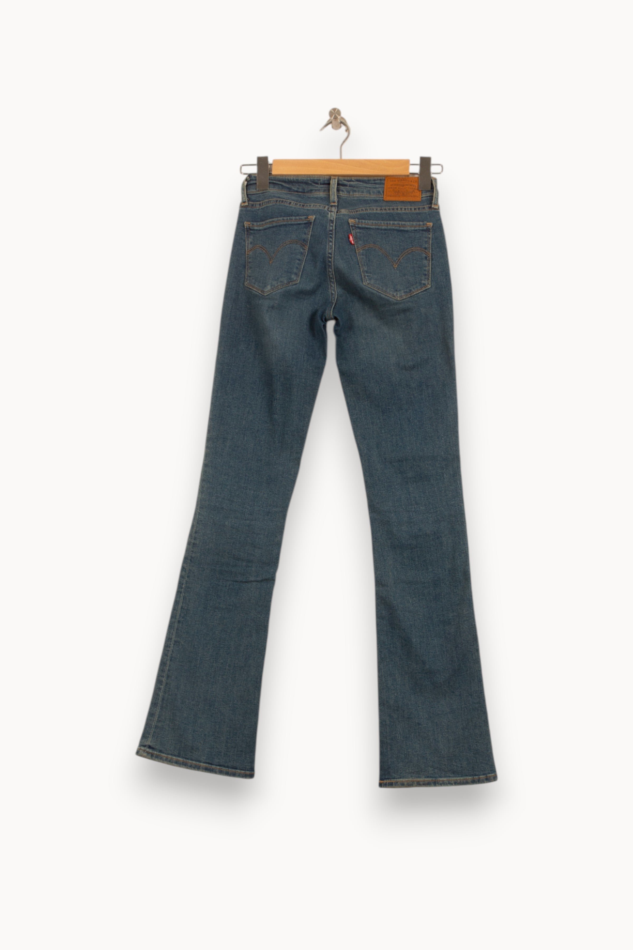 Cropped slim jeans with studs LEVI'S - Seconde main Blue