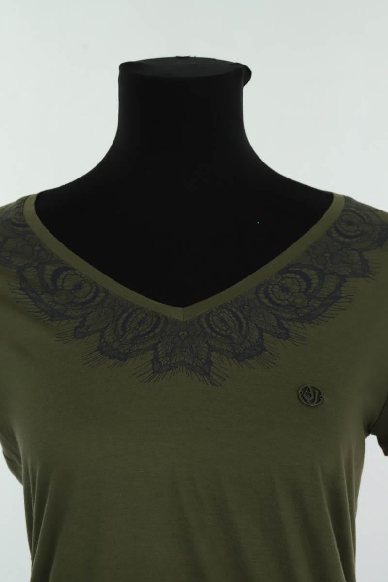 Cotton T-shirt ARMANI - SECONDE MAIN Khaki