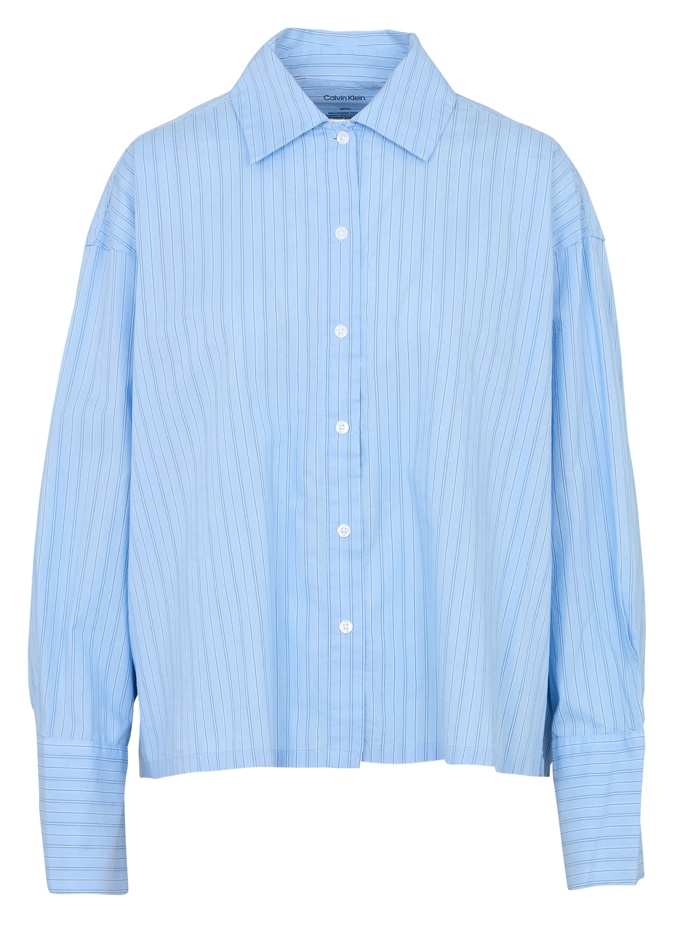 Chemise oversize col classique en coton CALVIN KLEIN UNDERWEAR Bleu