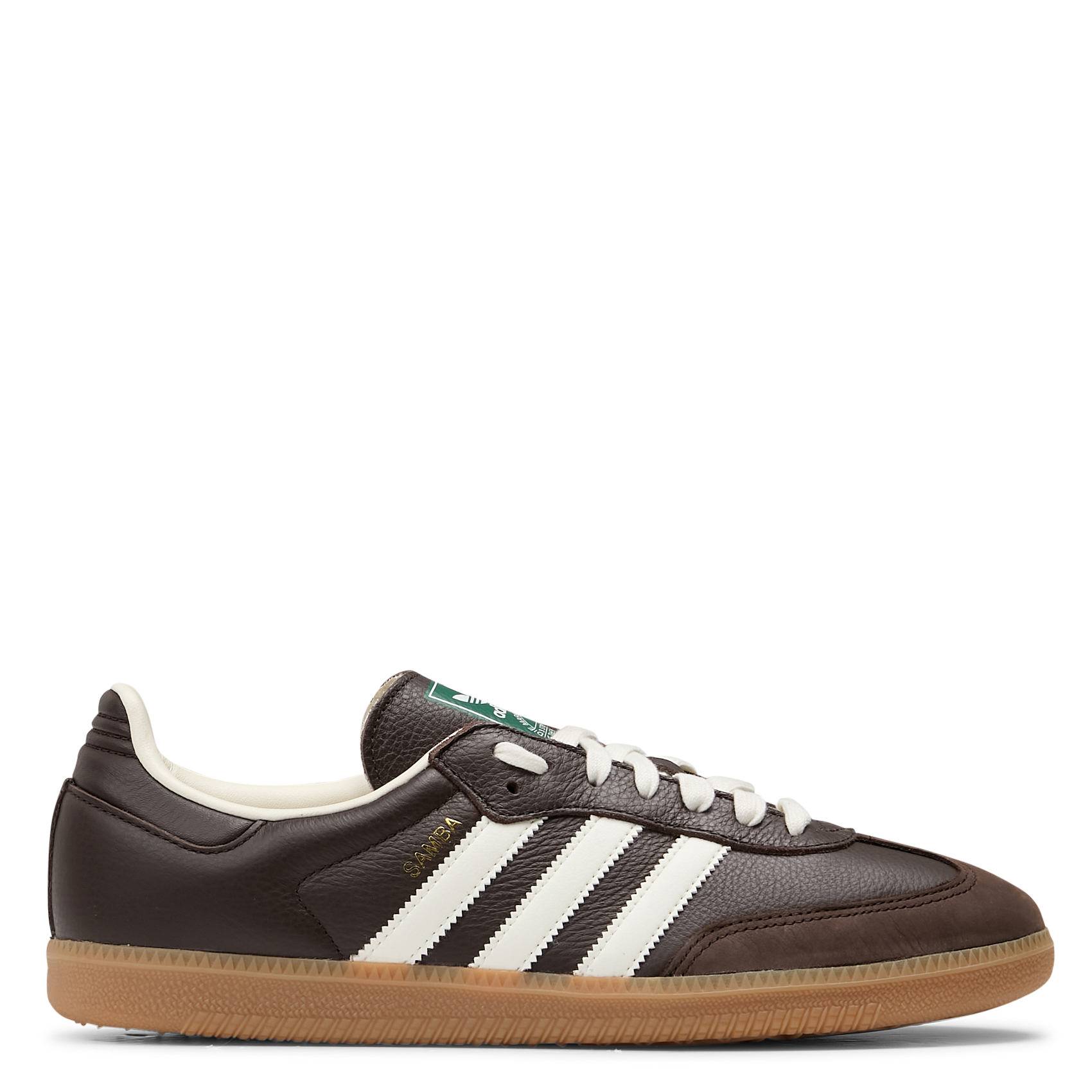 Baskets basses en cuir ADIDAS Marron
