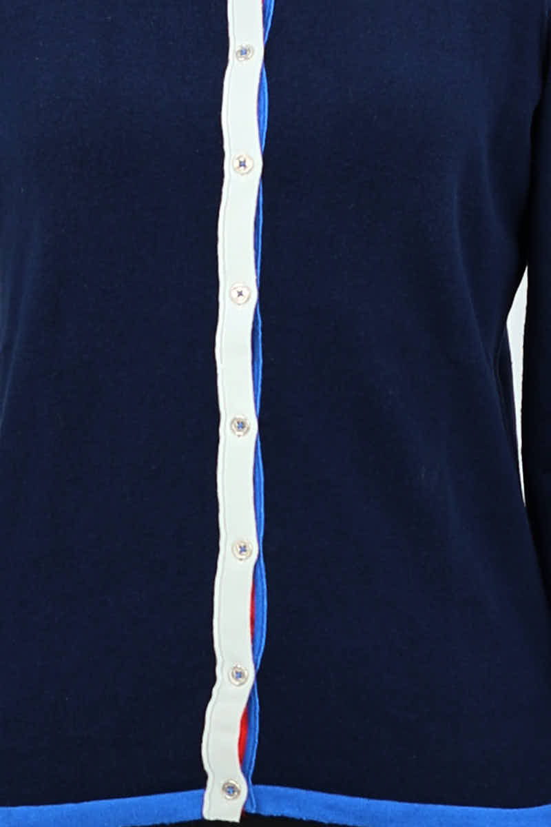 Cardigan TOMMY HILFIGER - SECONDE MAIN Blue