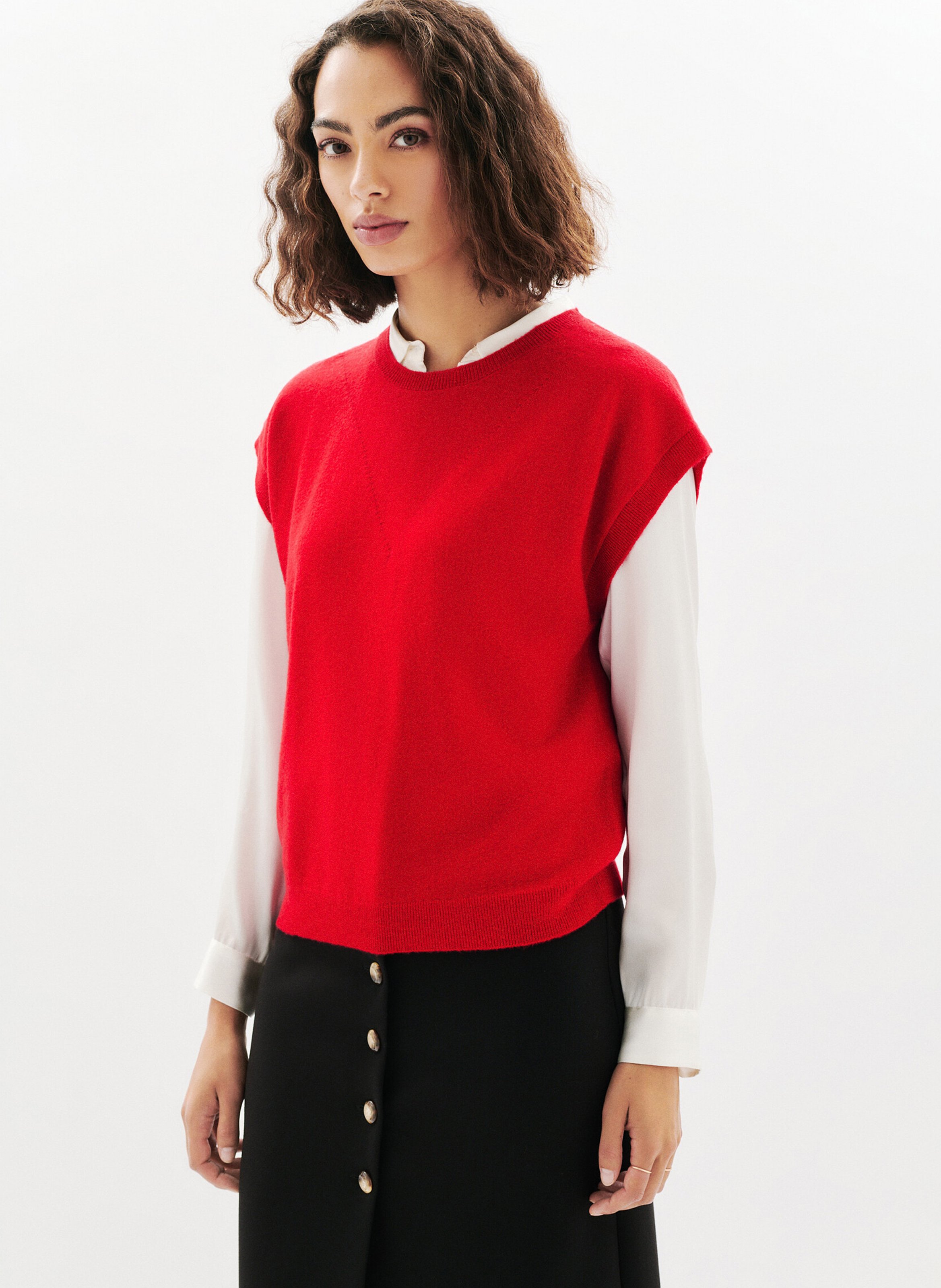Round-neck wool sweater CAROLL