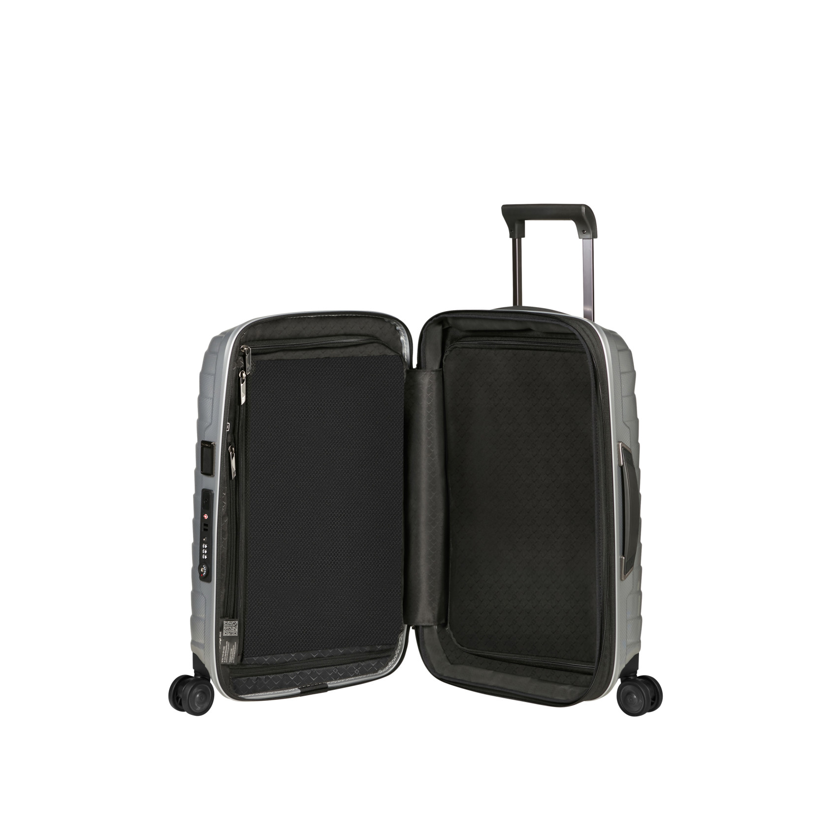 Proxis 4-wheel carry-on suitcase size S SAMSONITE Silver