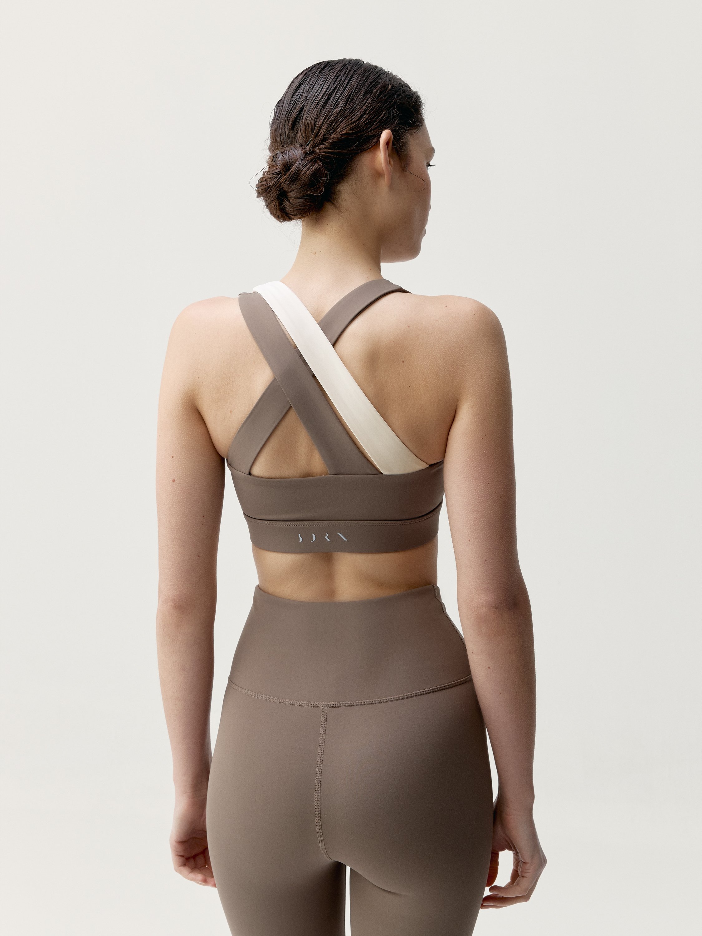 High support sports bra Cleo BORN LIVING YOGA Brown