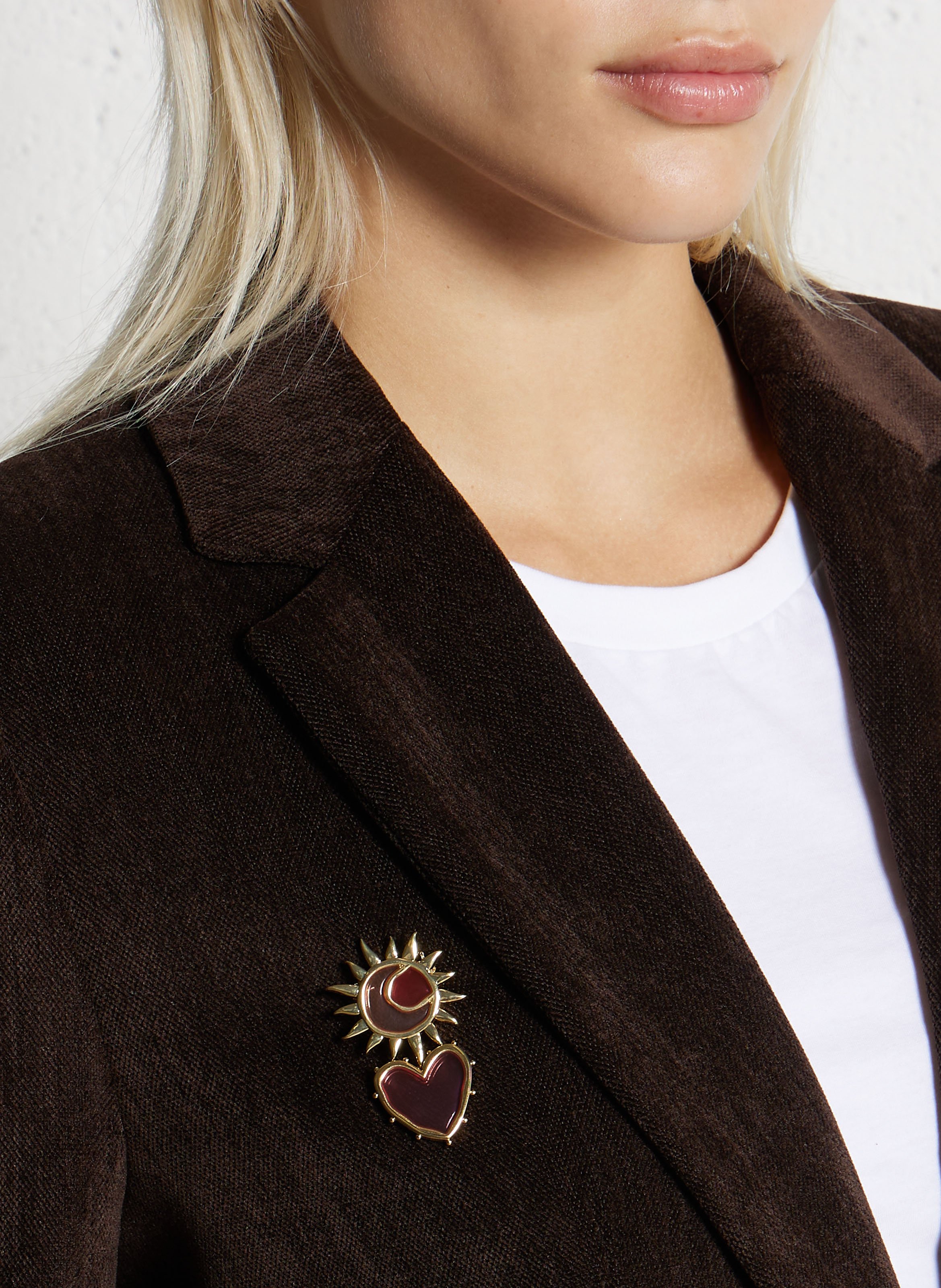 Broche en laiton mélangé DES PETITS HAUTS Doré